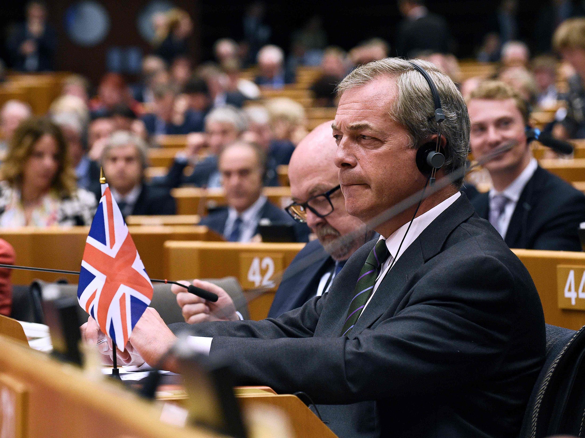 Nigel Farage in the European Parliament