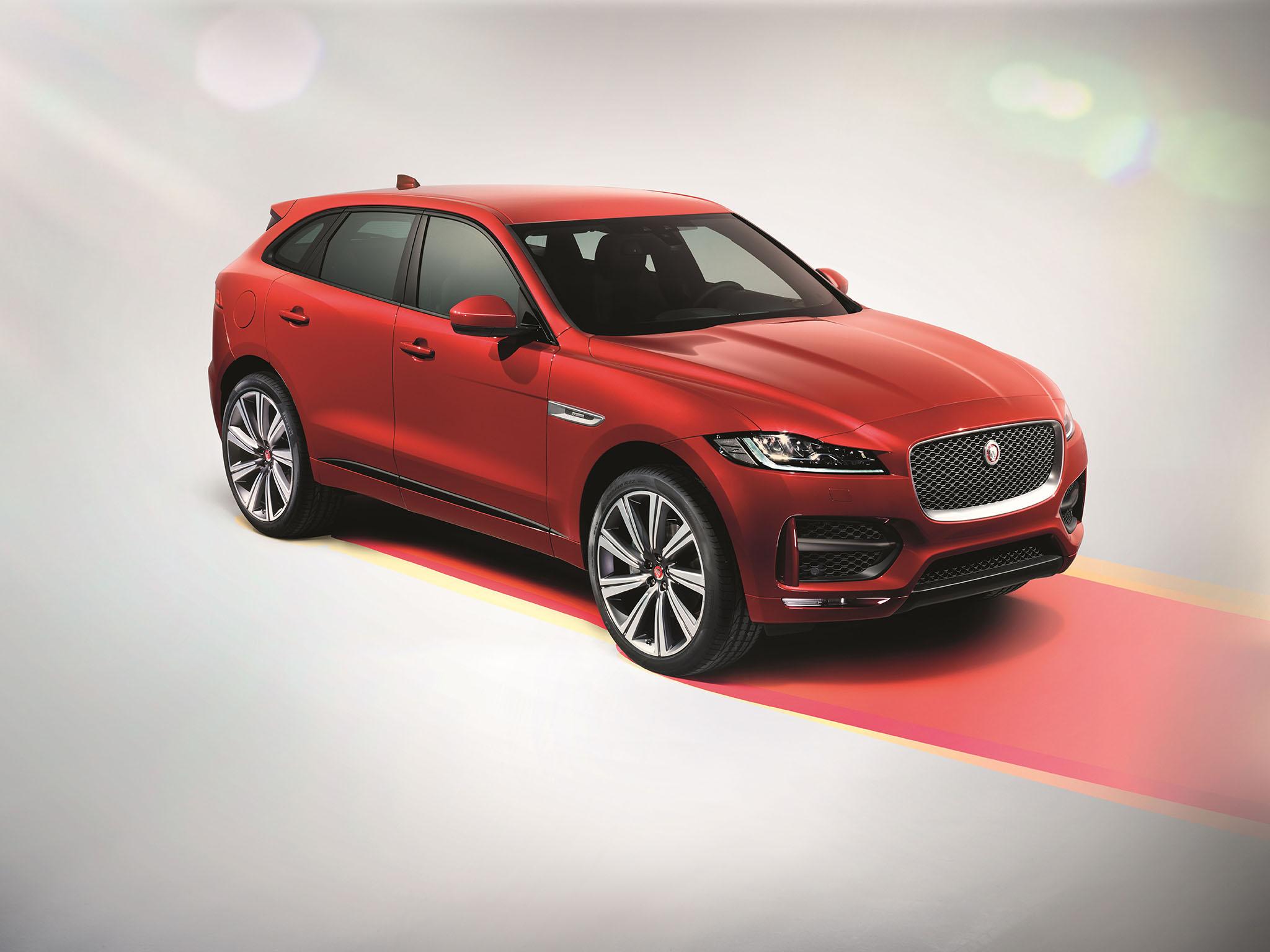 The ‘face’ of the F-Pace is more emphatically Jaguar, in its modern idiom, and has a clear resemblance to the XE and XF saloons