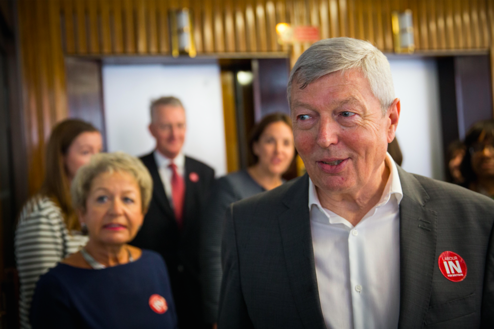 Alan Johnson (foreground) and Hillary Benn (blurred in the background) typify the Labour Remainers. Credit: Getty.