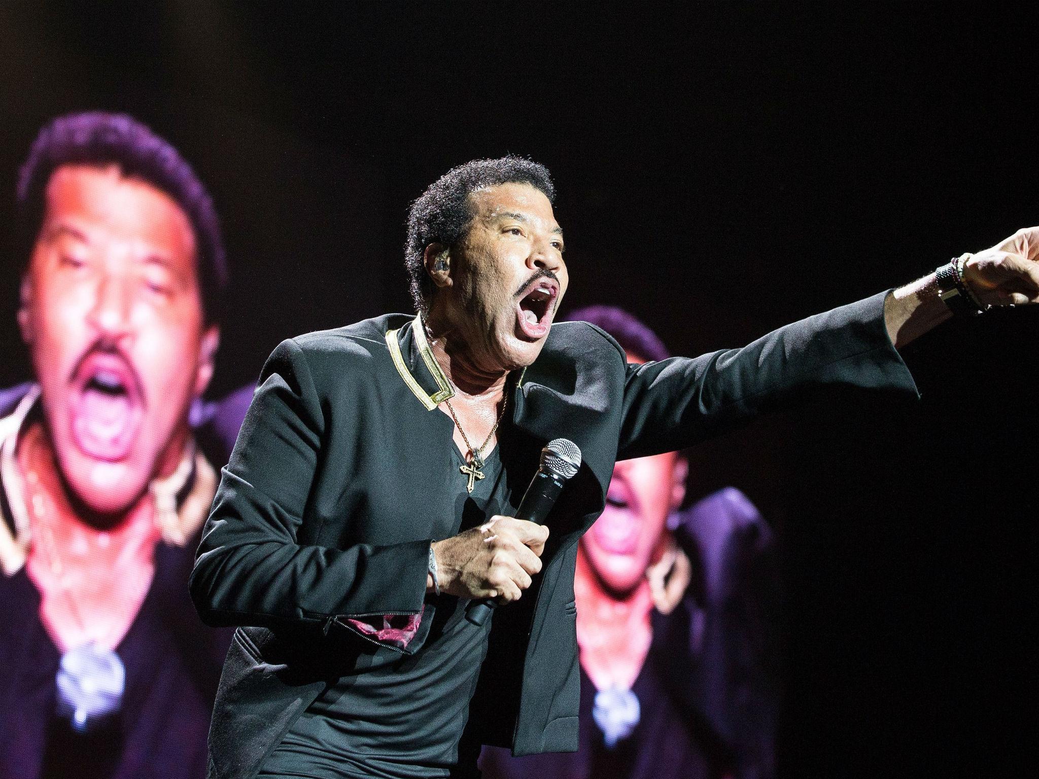 Lionel Richie in concert at the Manchester Arena