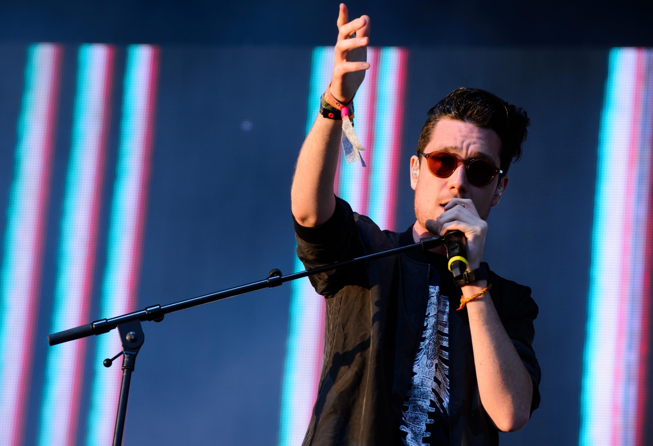 Dan Smith performs with Bastille at Glastonbury, one of the band's ‘most significant gigs to date’