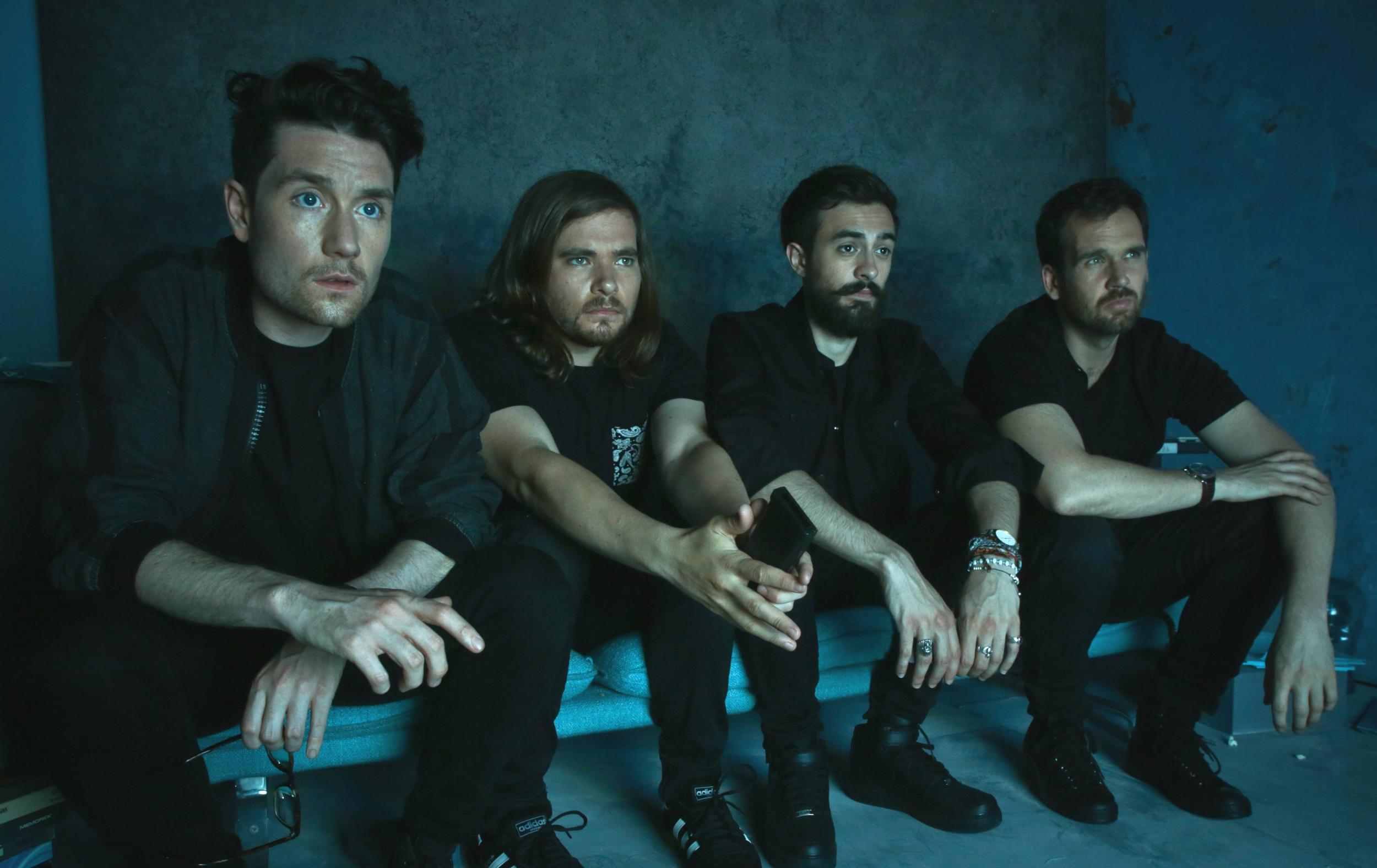 Bastille's Will Farquarson (far right) says their new album will be ‘quite disorientating’