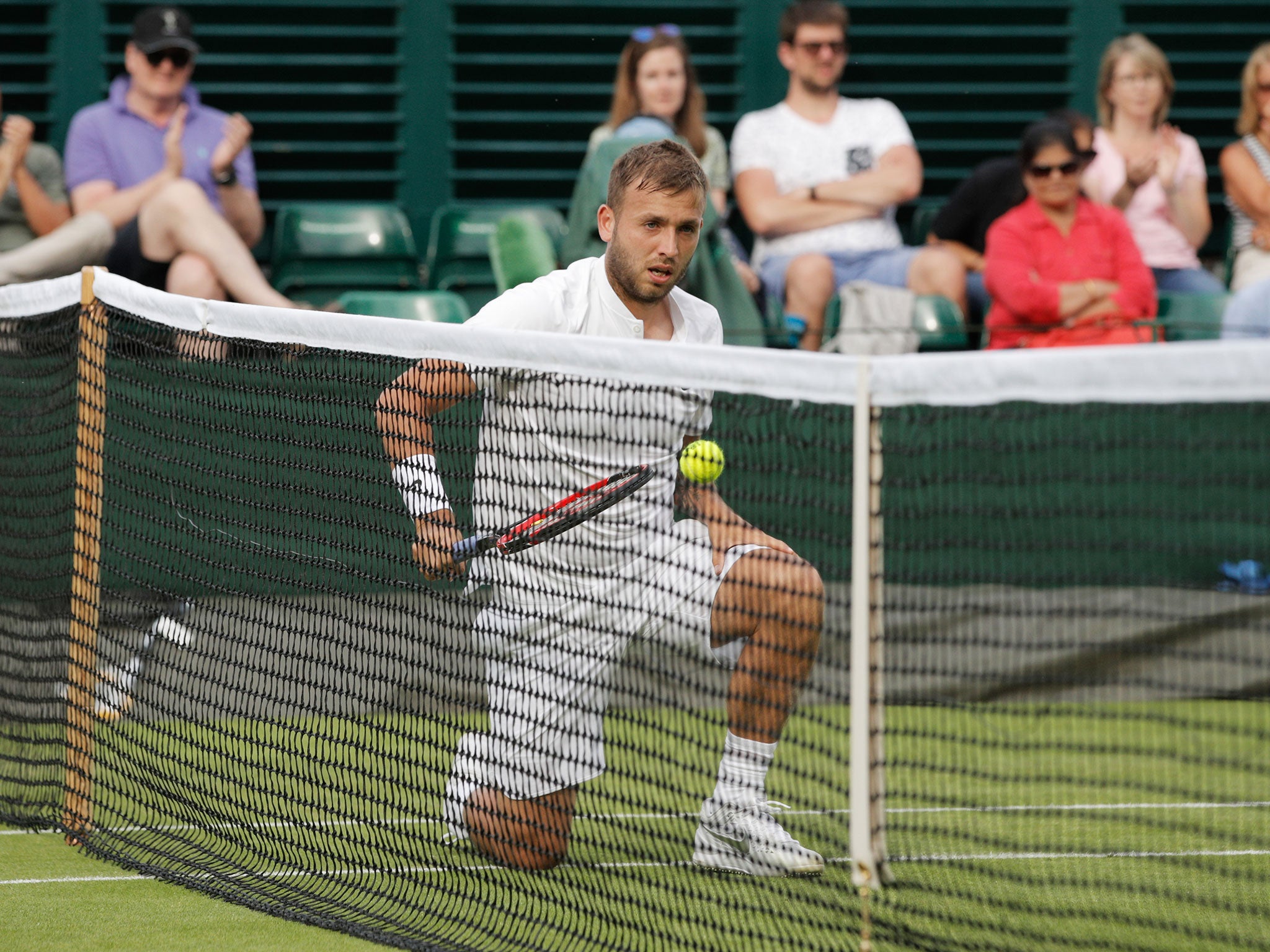 Next up for Dan Evans is the small matter of Roger Federer