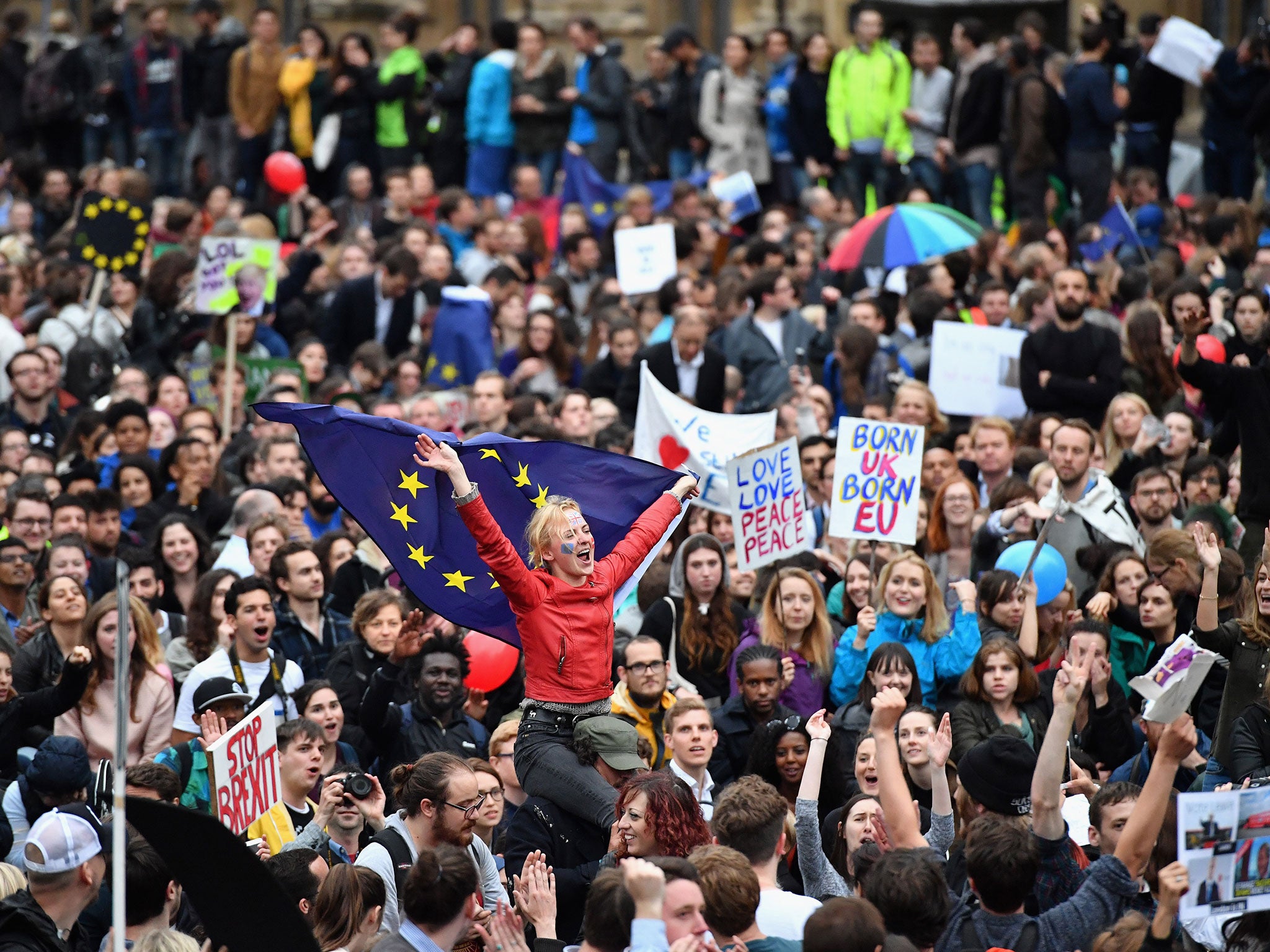 A protest against the Brexit (Getty Images / Jeff J Mitchell)