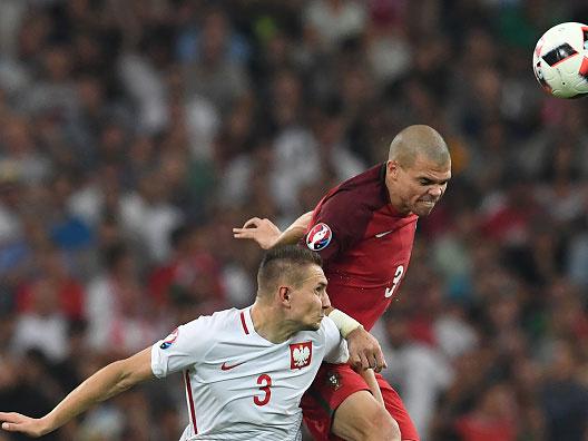 Pepe put in a commanding showing for eventual winners Portugal