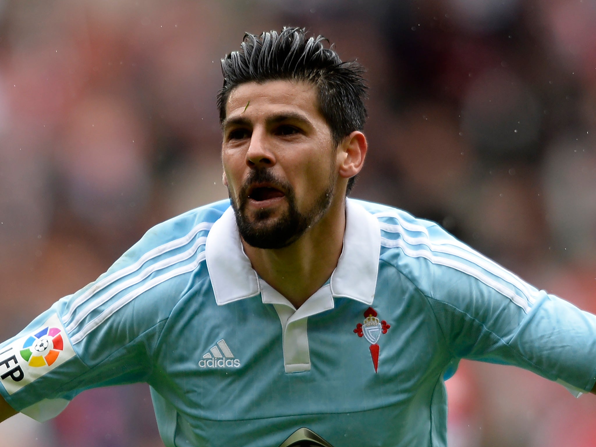 Nolito reunites with Guardiola, his former manager at Barcelona