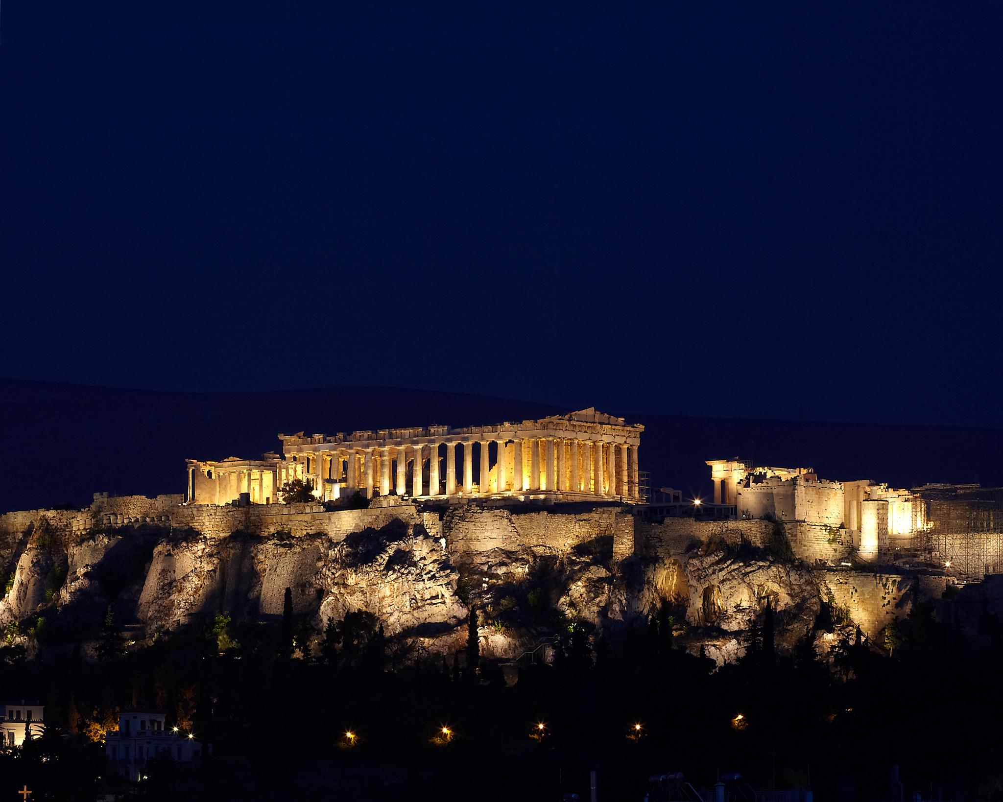 The Acropolis contains the remains of a number of ancient buildings, most notably the Parthenon