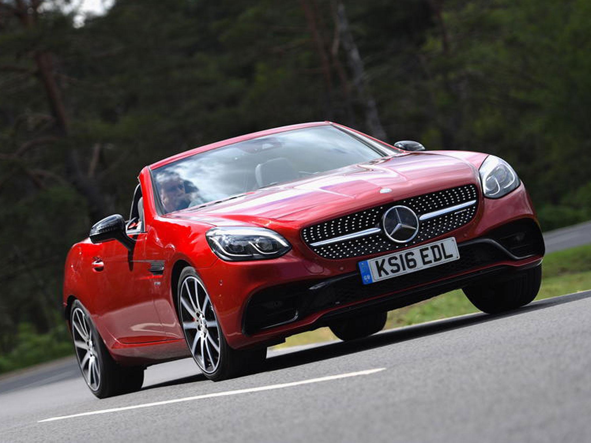 There’s less bellow now than with the SLK-55, but there’s more torque