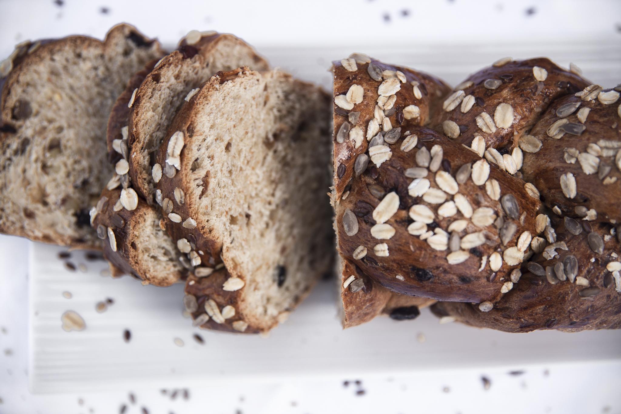 Tsoureki, a sweet, egg-enriched bread that is typical of the region