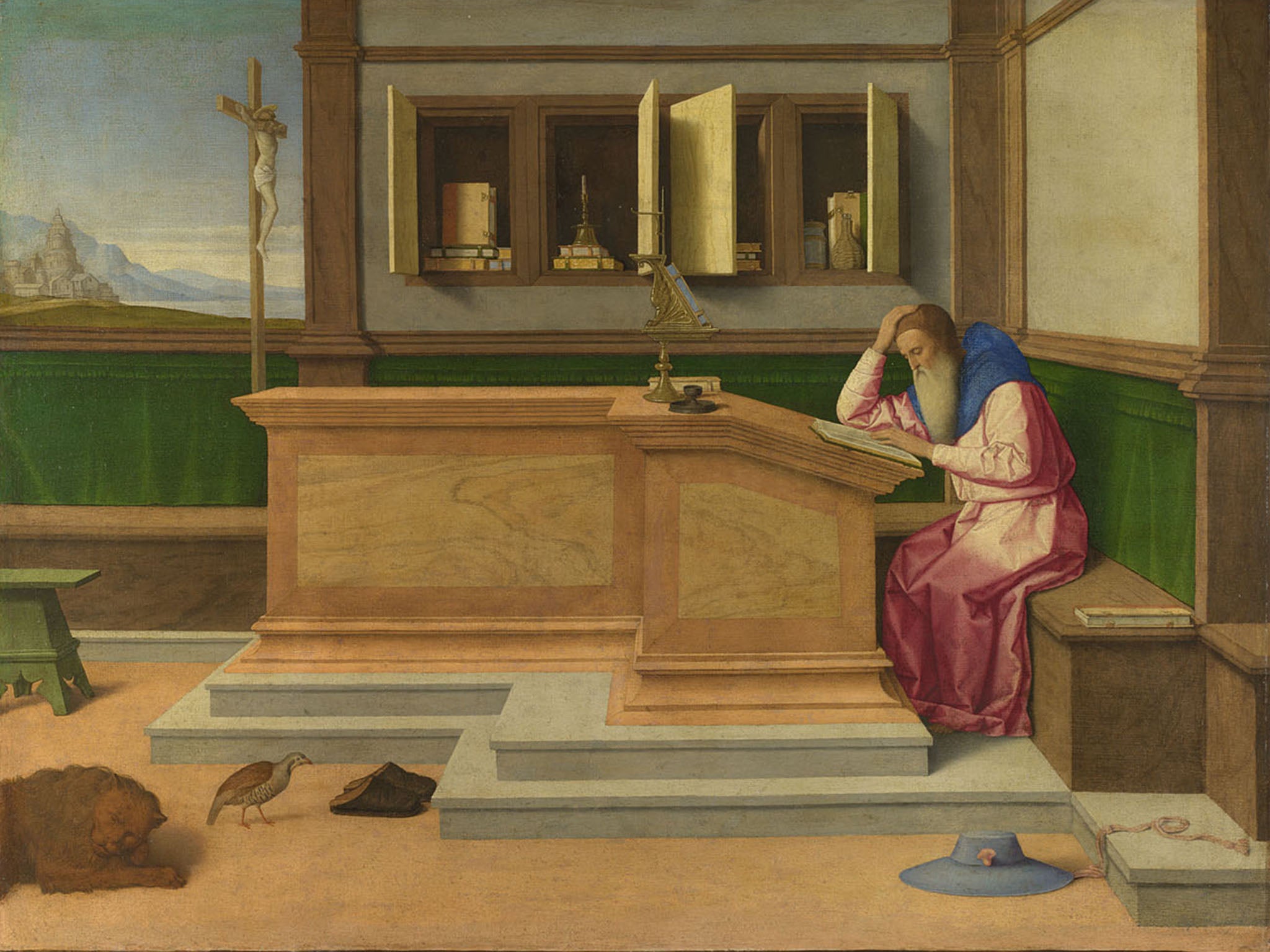 Vincenzo Catena, Saint Jerome in his Study, probably about 1510