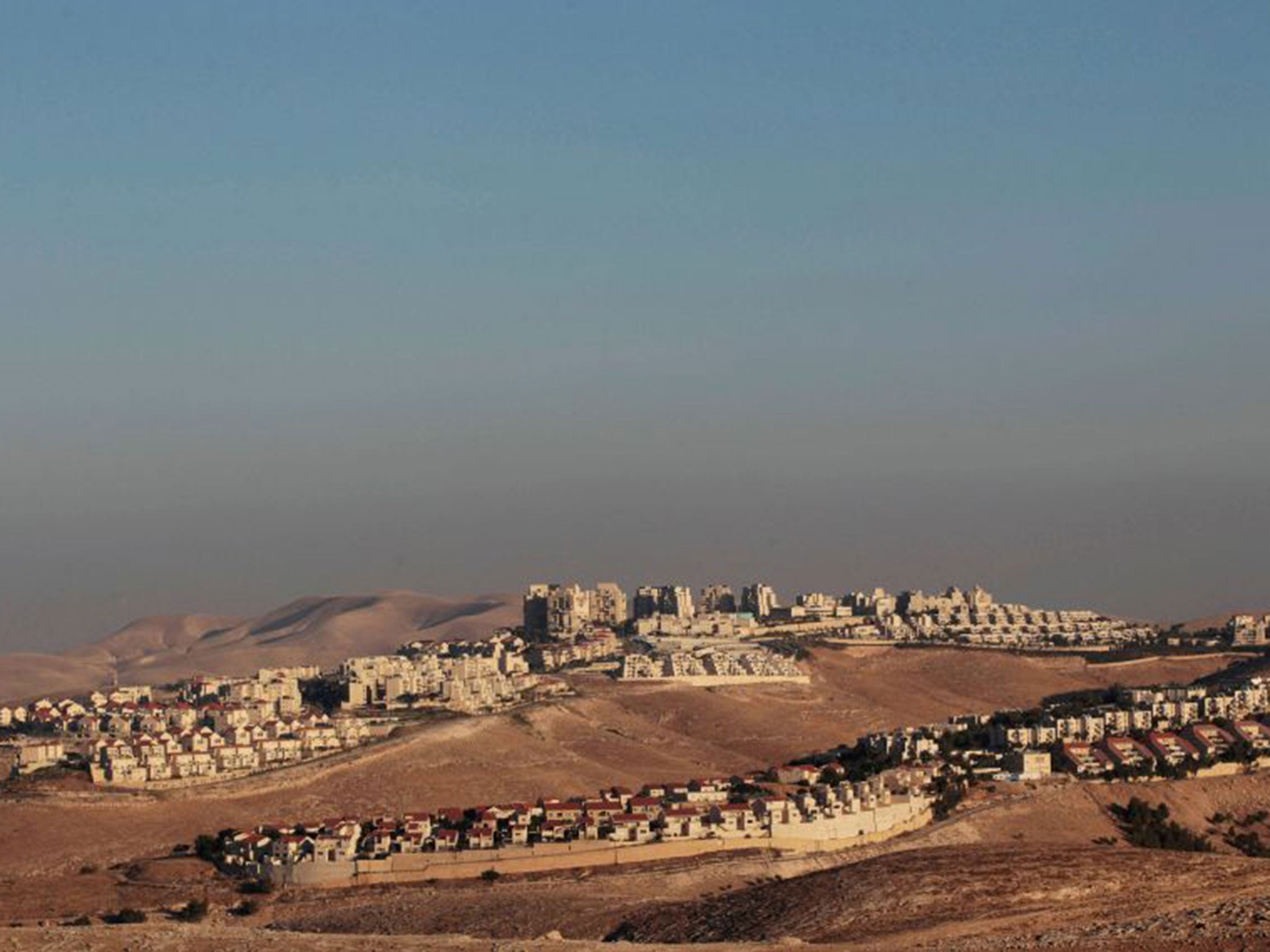 The West Bank Jewish settlement of Maale Adumim