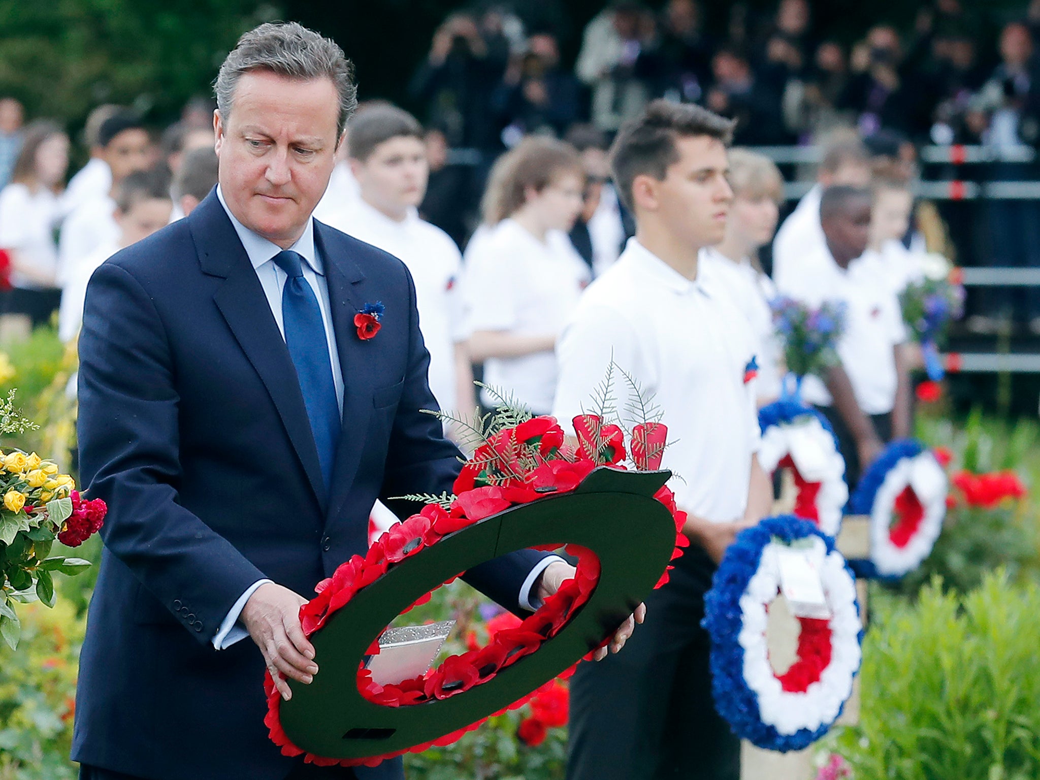 David Cameron attends Somme commemorations in Thiepval, northern France last week