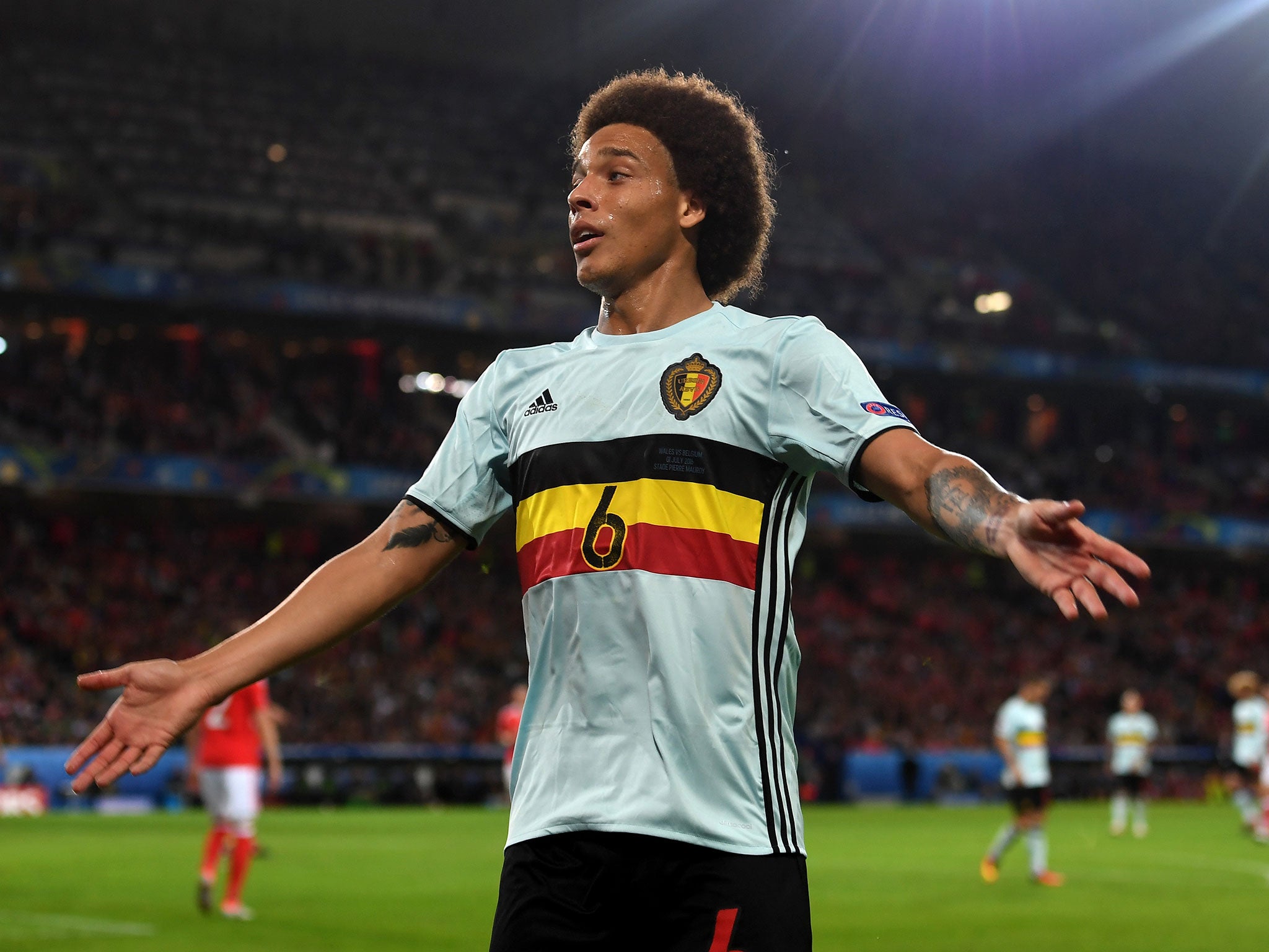 Axel Witsel in action for Belgium