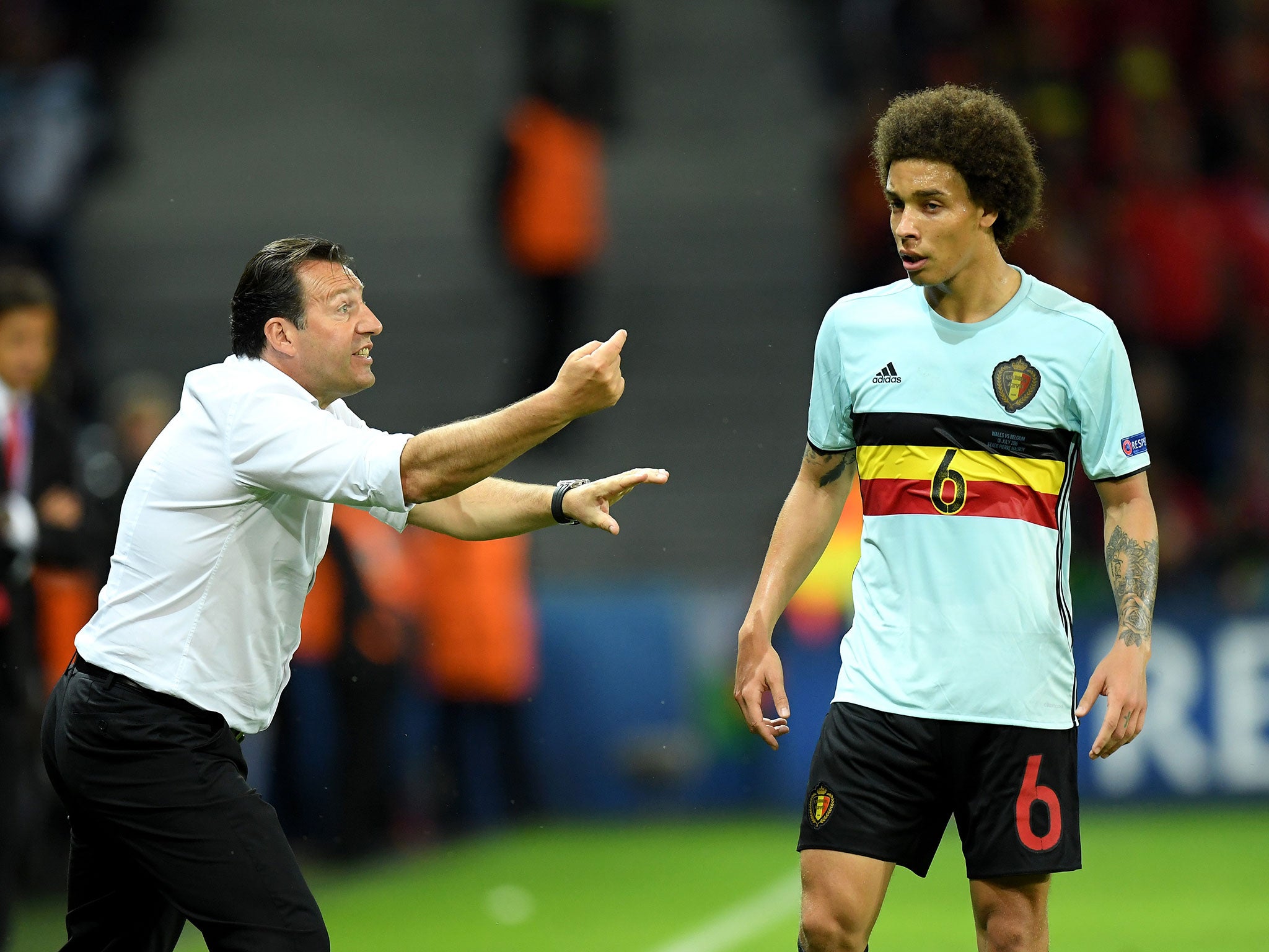 Axel Witsel couldn't save his side from their shock defeat to Belgium