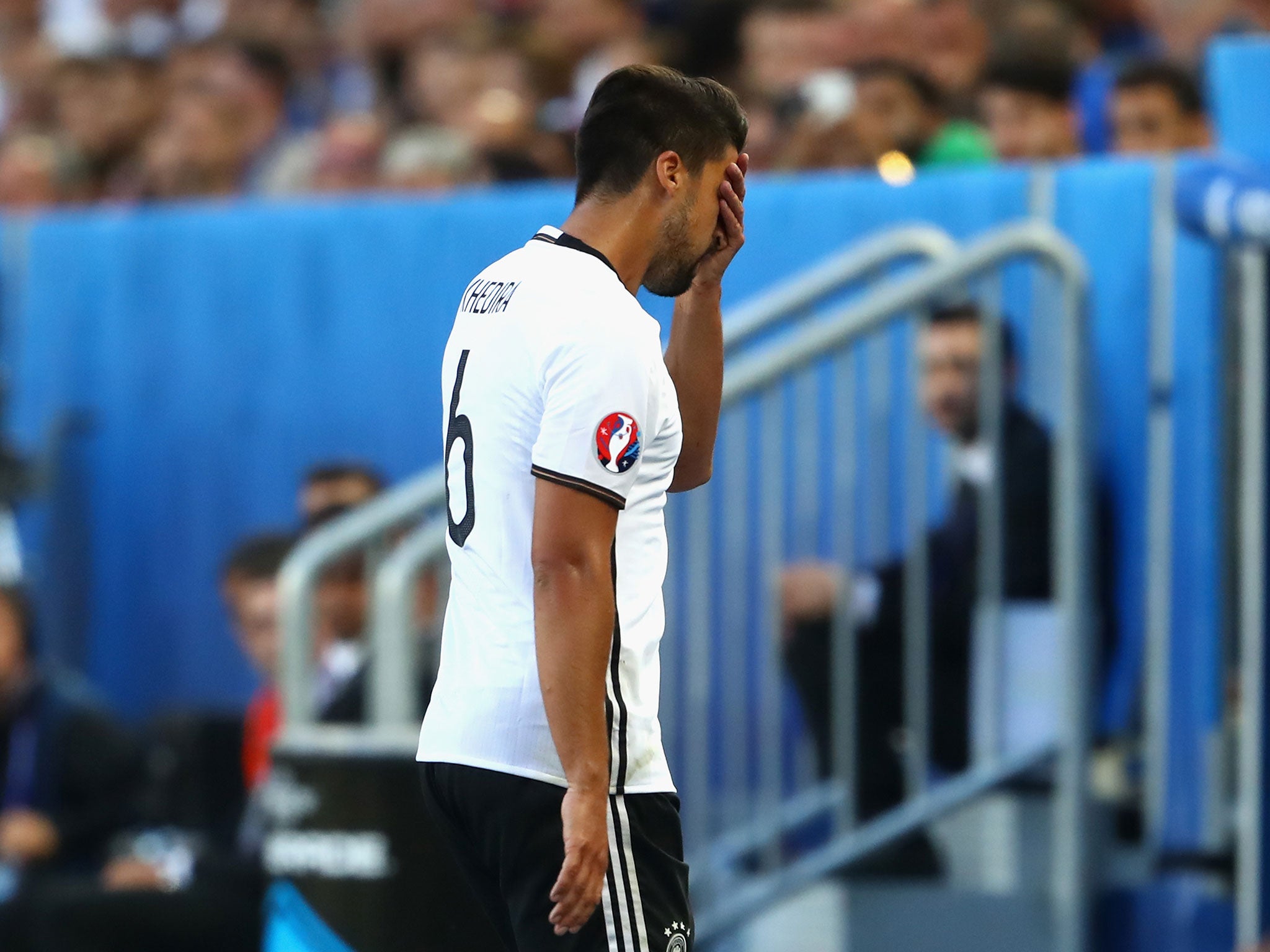 &#13;
Another injured German - Sami Khedira &#13;