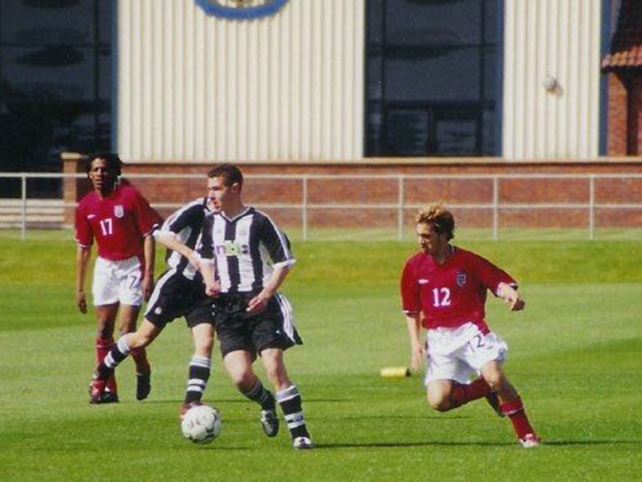 Marios playing for England Deaf Football team aged 16 (KOSTA KOSTI)