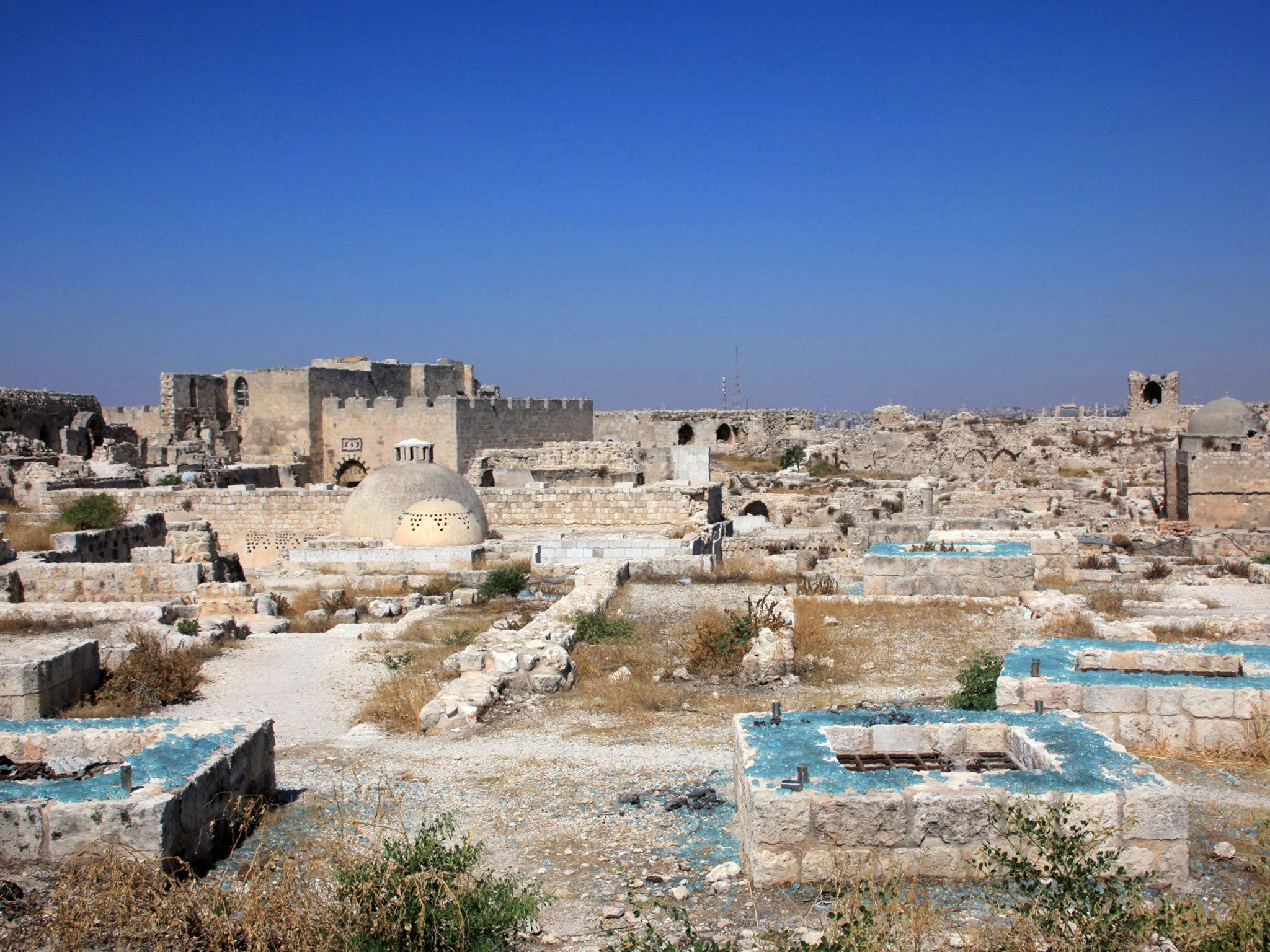 Inside of the citadel of Aleppo