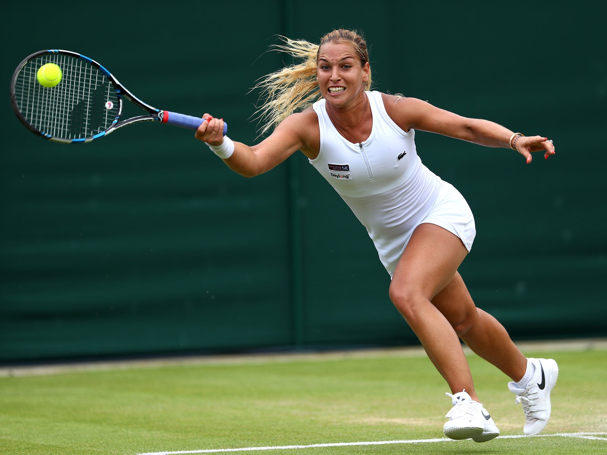 Dominika Cibulkova gave her all to claim victory on Monday