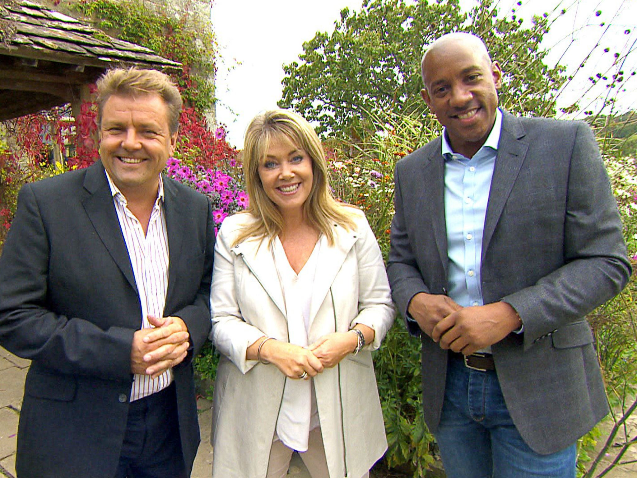 Martin Roberts, Lucy Alexander and Dion Dublin hosting Homes Under the Hammer