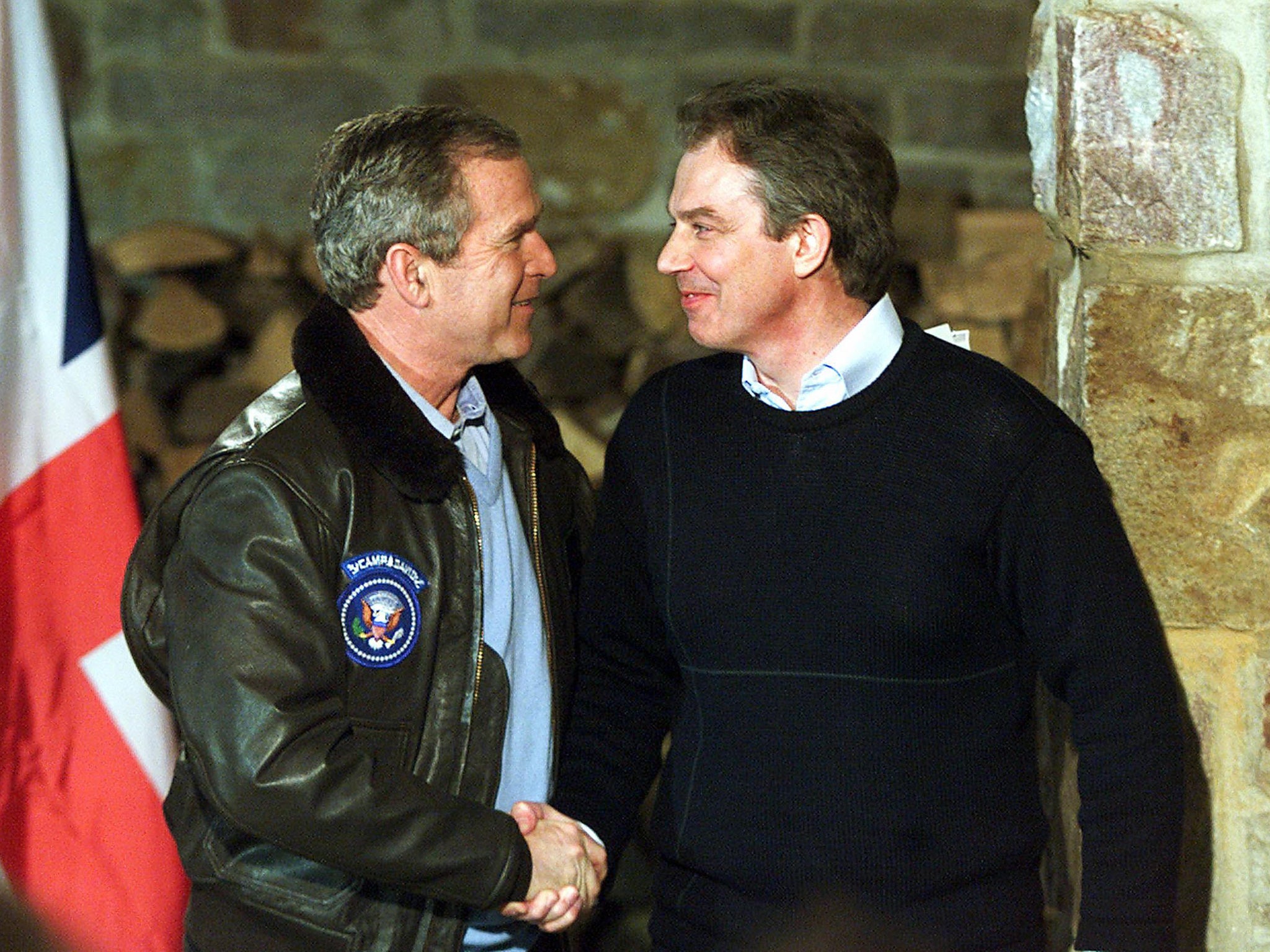 Tony Blair and George Bush both backed the war (Getty Images)