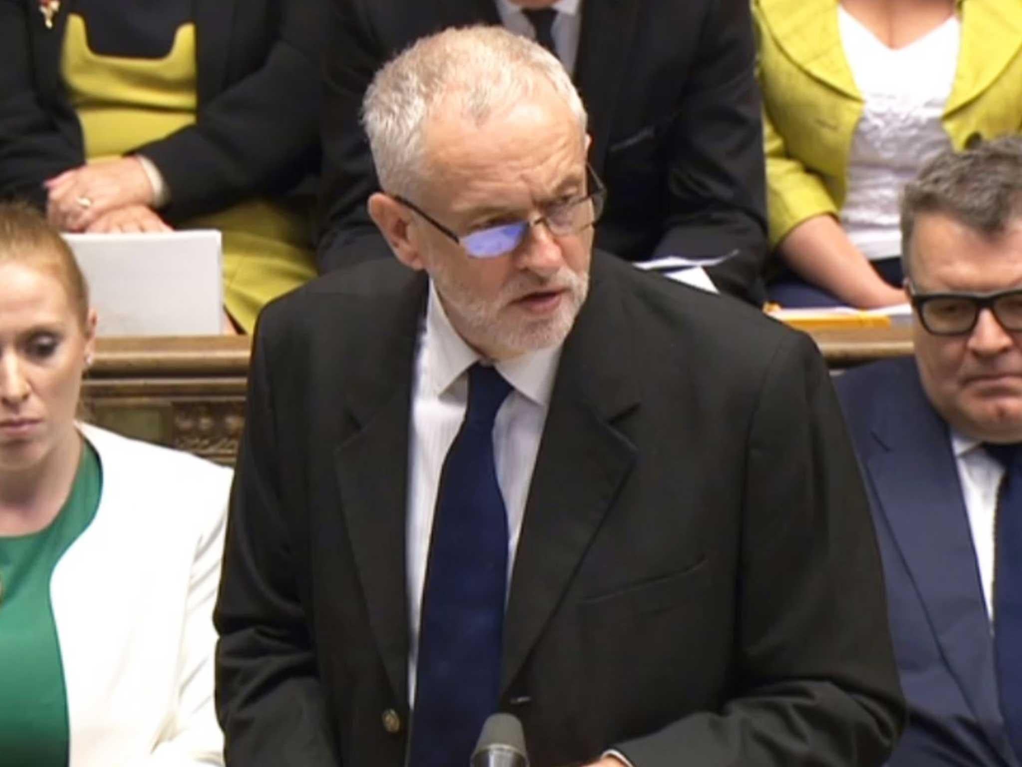 Jeremy Corbyn apologised for Labour's role in the war, to heckles from his own MPs