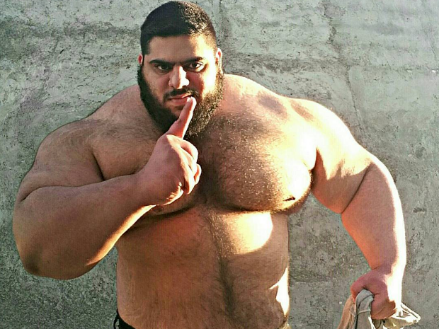 Weightlifter Sajad Gharibi has become a popular figure in Iran after posting images on social media