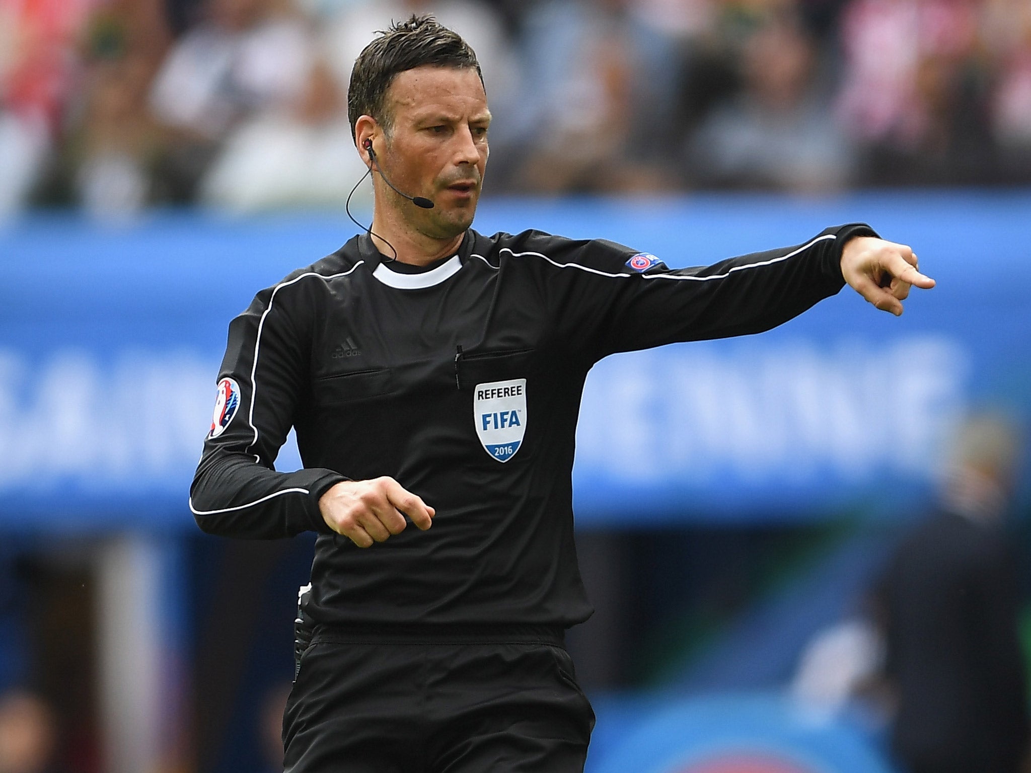 Mak Clattenburg will referee the Euro 2016 final between Portugal and France