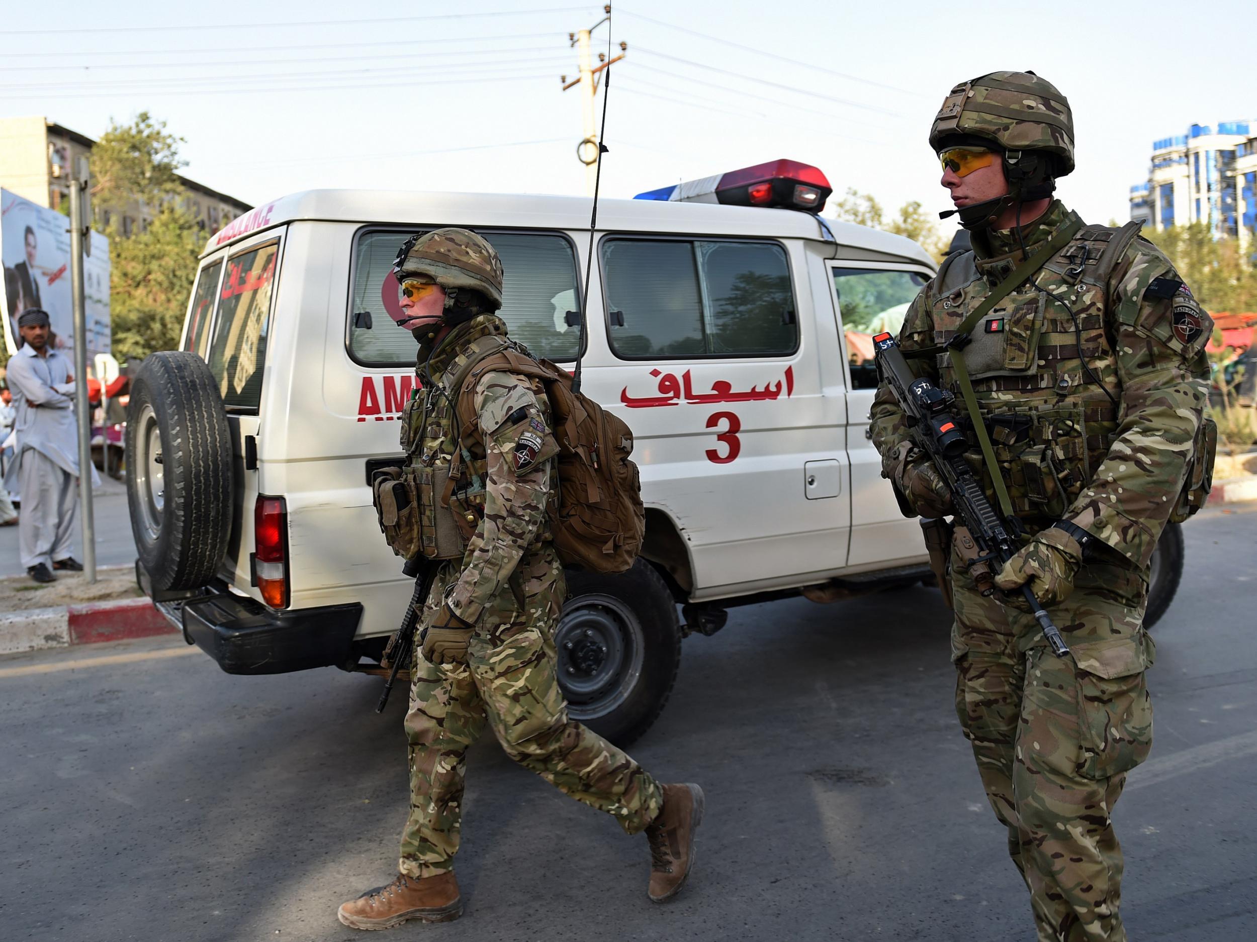 British Army soldiers in Kabul