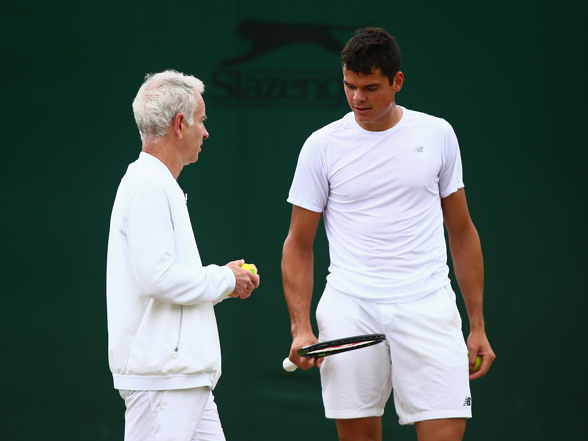 Raonic has enlisted McEnroe's help during the grass-court season