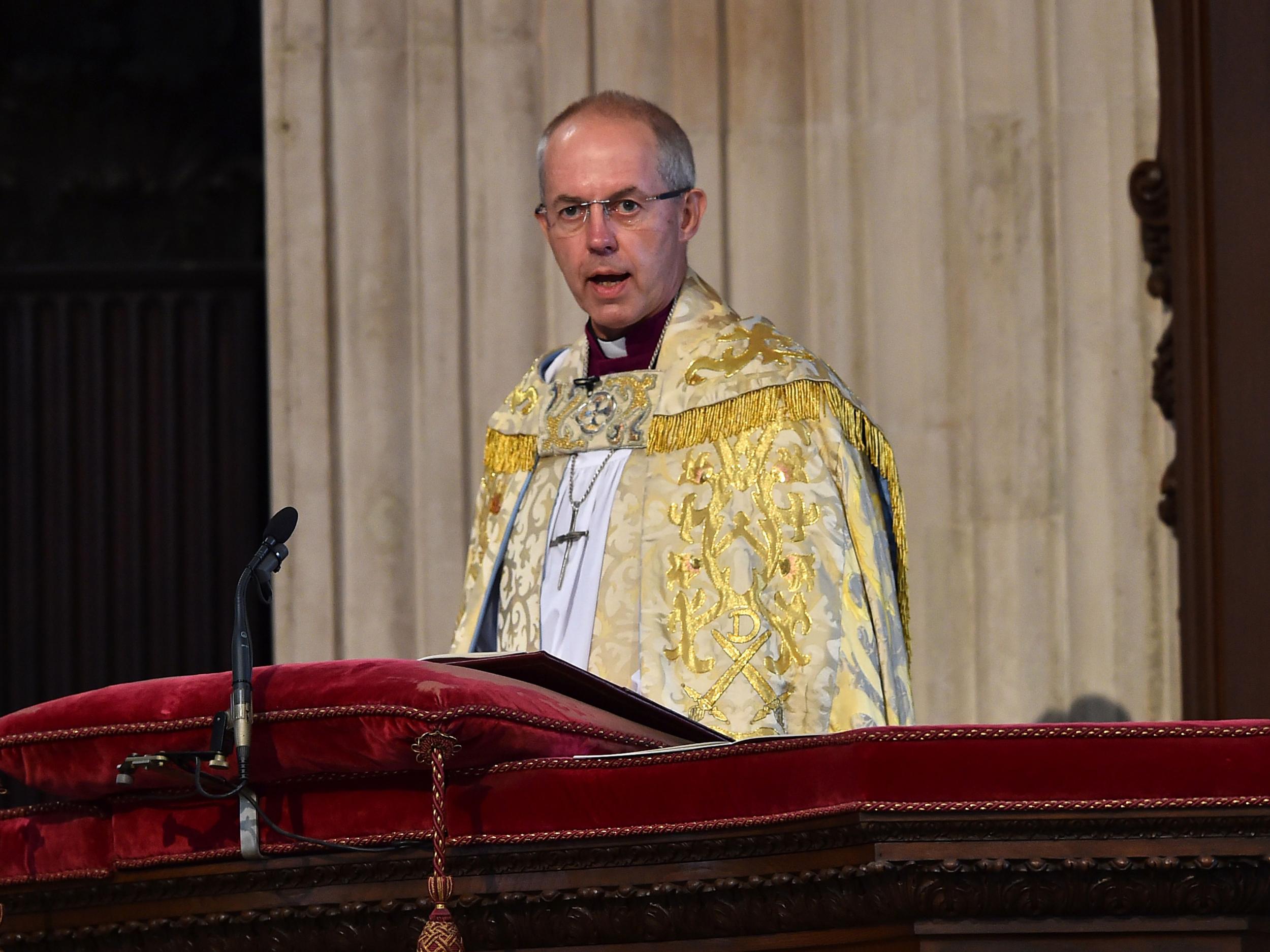 During a visit to the Vatican the Archbishop describes the Syrian conflict as 'absolute contempt for the human spirit'