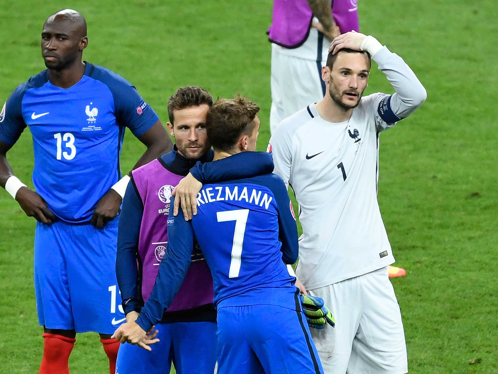 The French players reflect on a missed opportunity at full-time