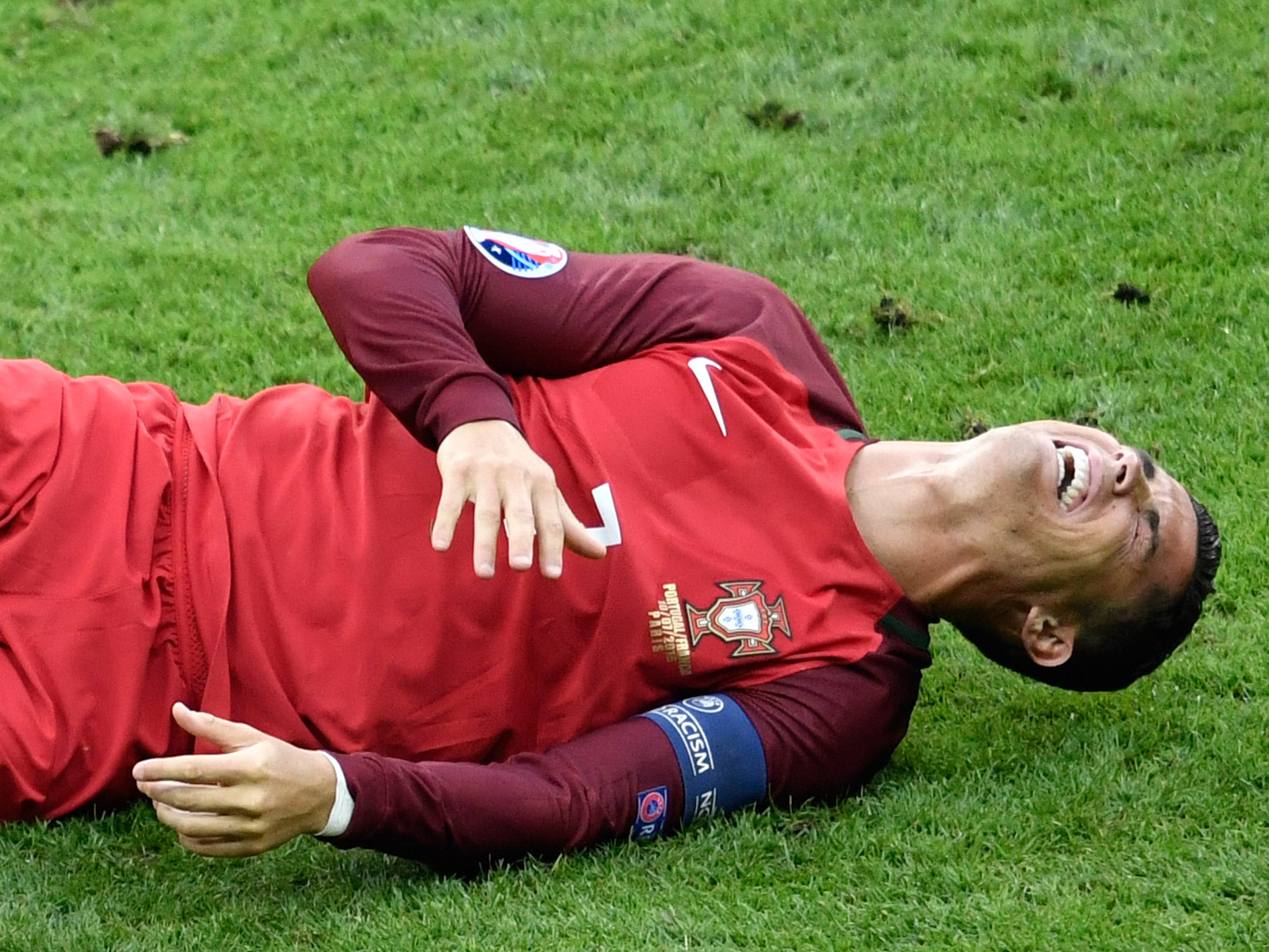 Cristiano Ronaldo had to be substituted in the Euro 2016 final after suffering a knee injury. Danny Murphy called it early on commentary