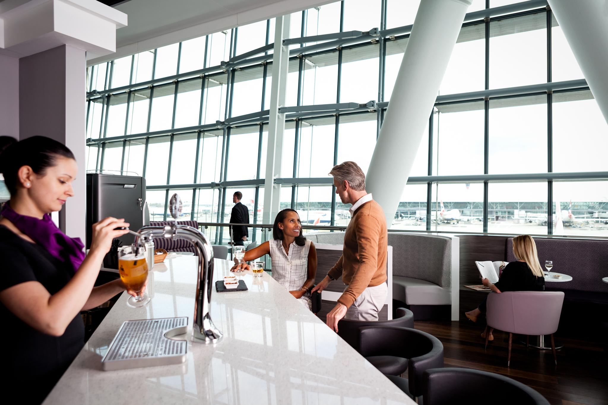 The Aspire lounge at Heathrow T5