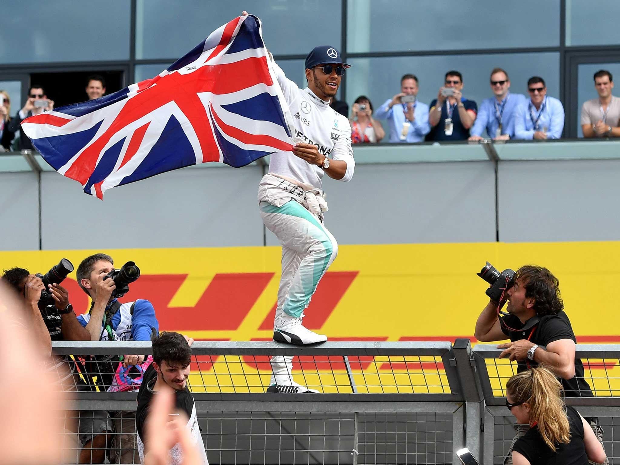 &#13;
Hamilton's victory at Silverstone reduced the gap to Rosberg to a point (AFP/Getty)&#13;