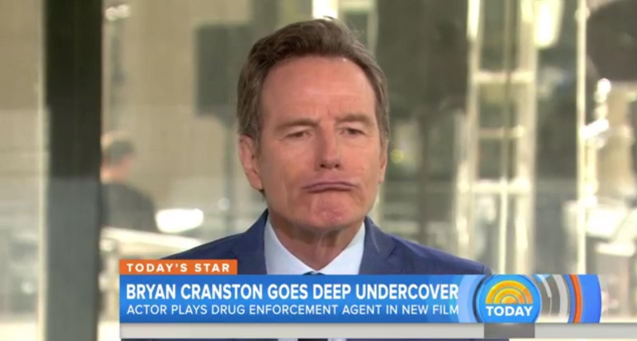 Bryan Cranston perfects his Trump trout-pout