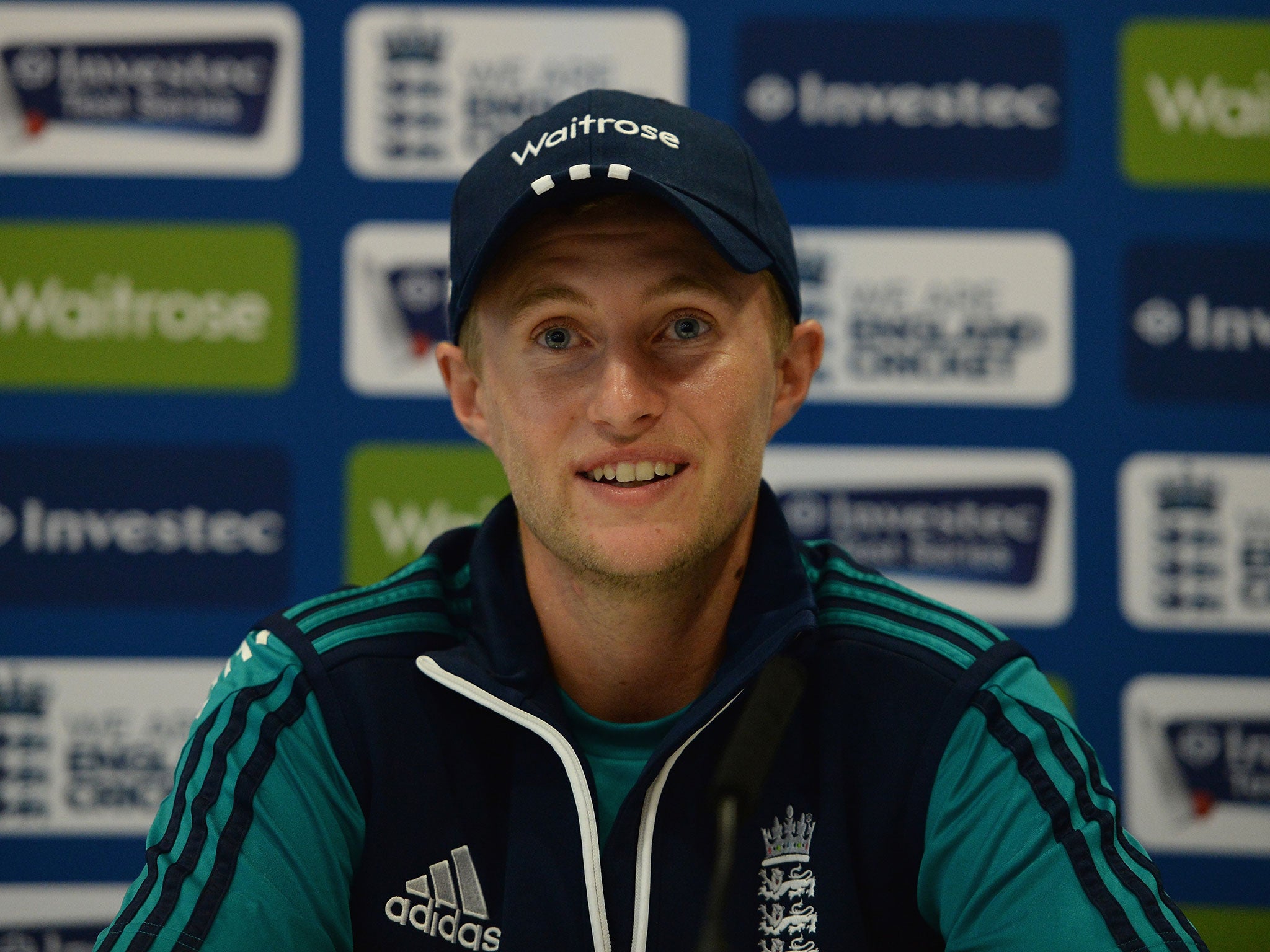 Joe Root addresses the media at Lord's