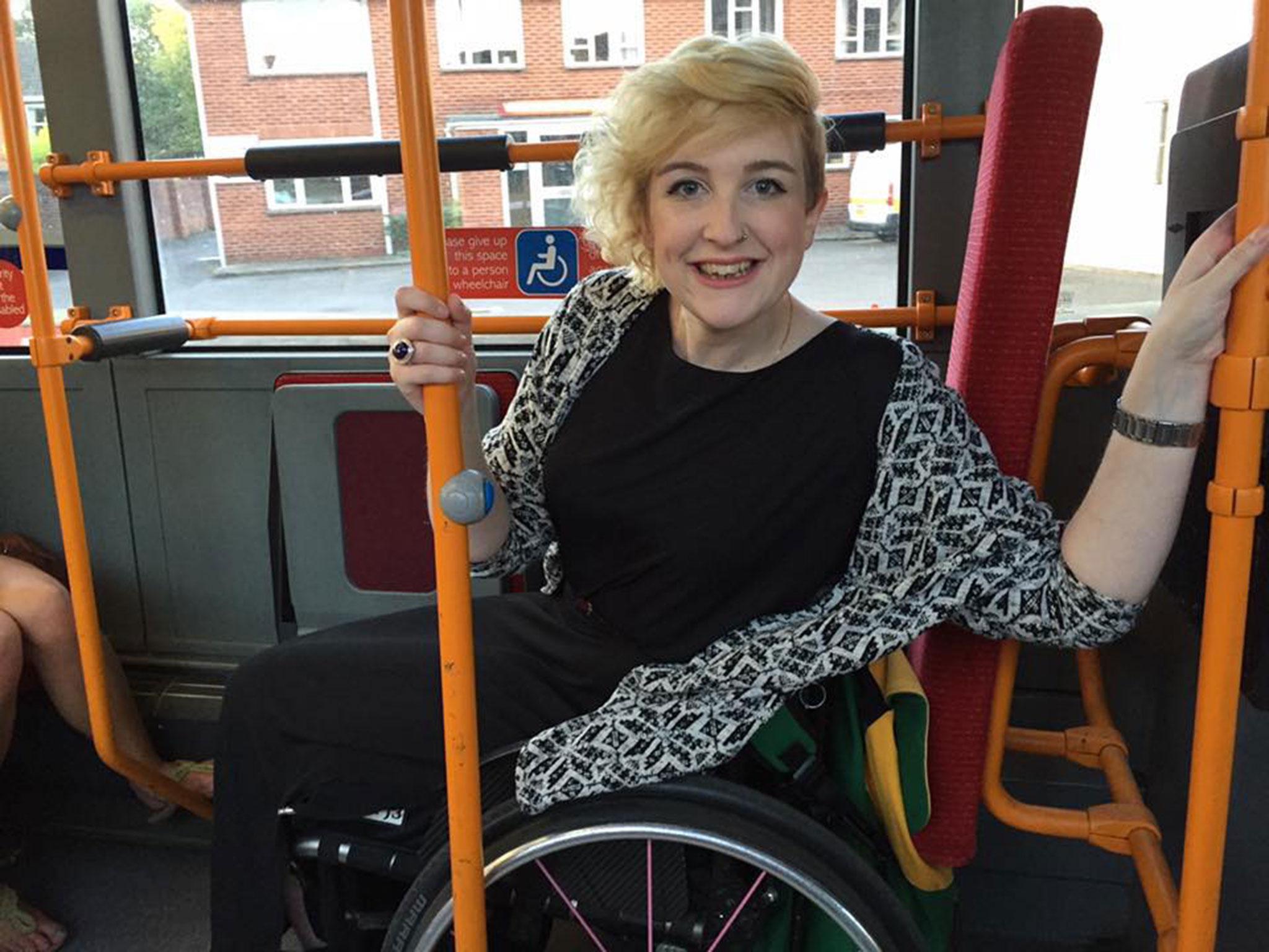 Amy Oulton was shocked when a barman said she wasn't welcome because of her disability.