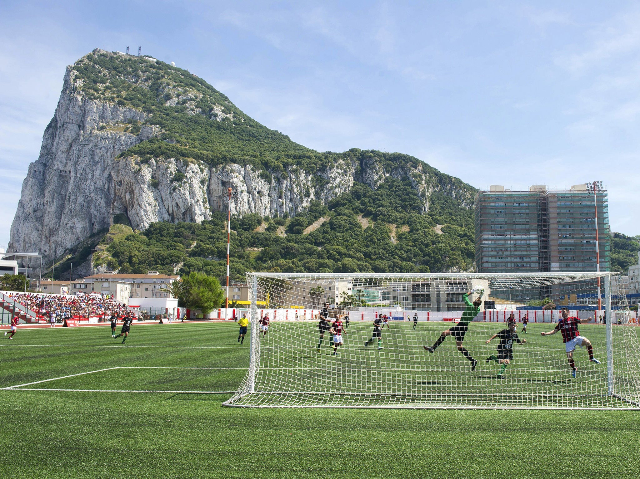 Lincoln Red Imps' home ground Victoria Stadium