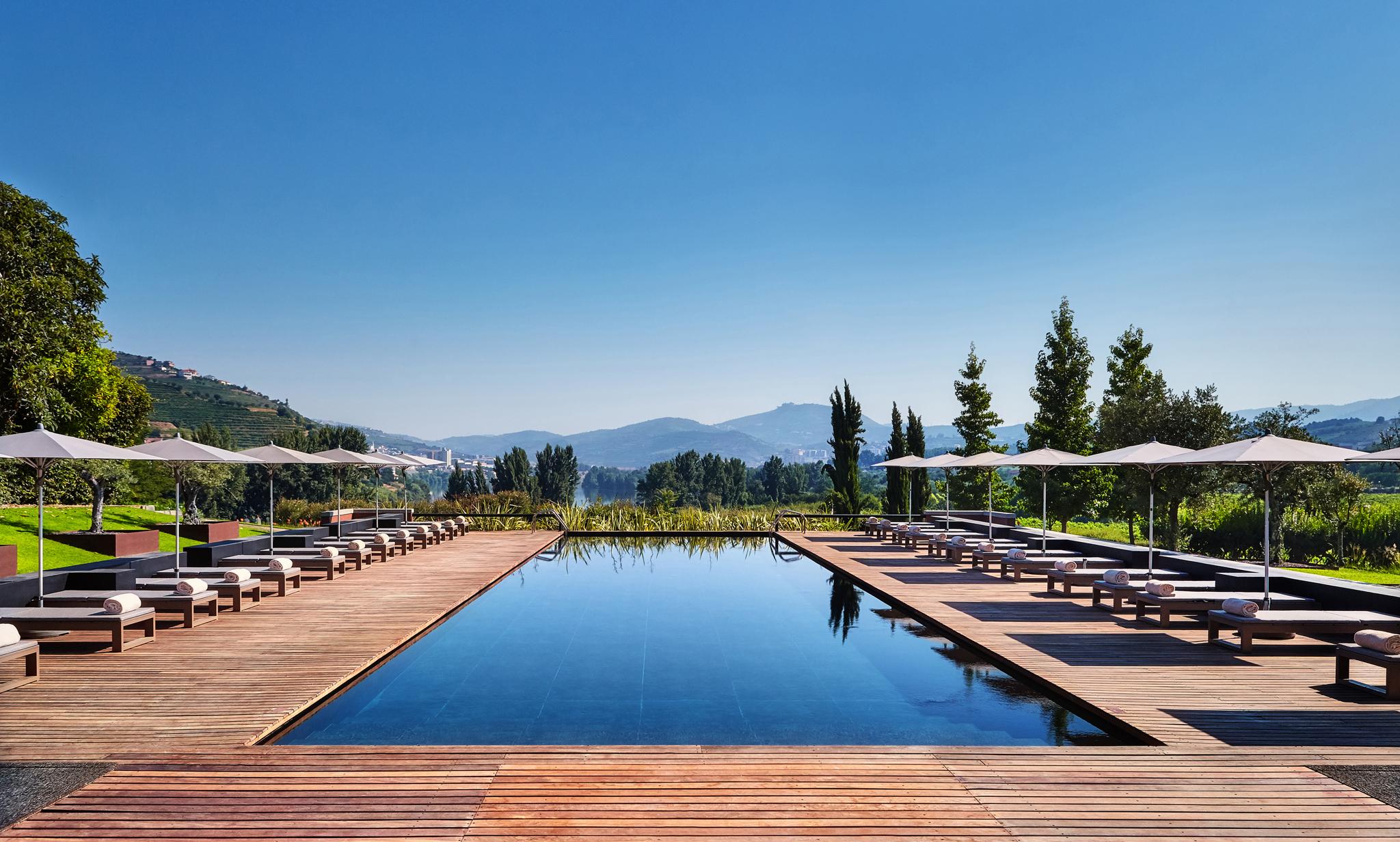 The pool at Six Senses Douro Valley