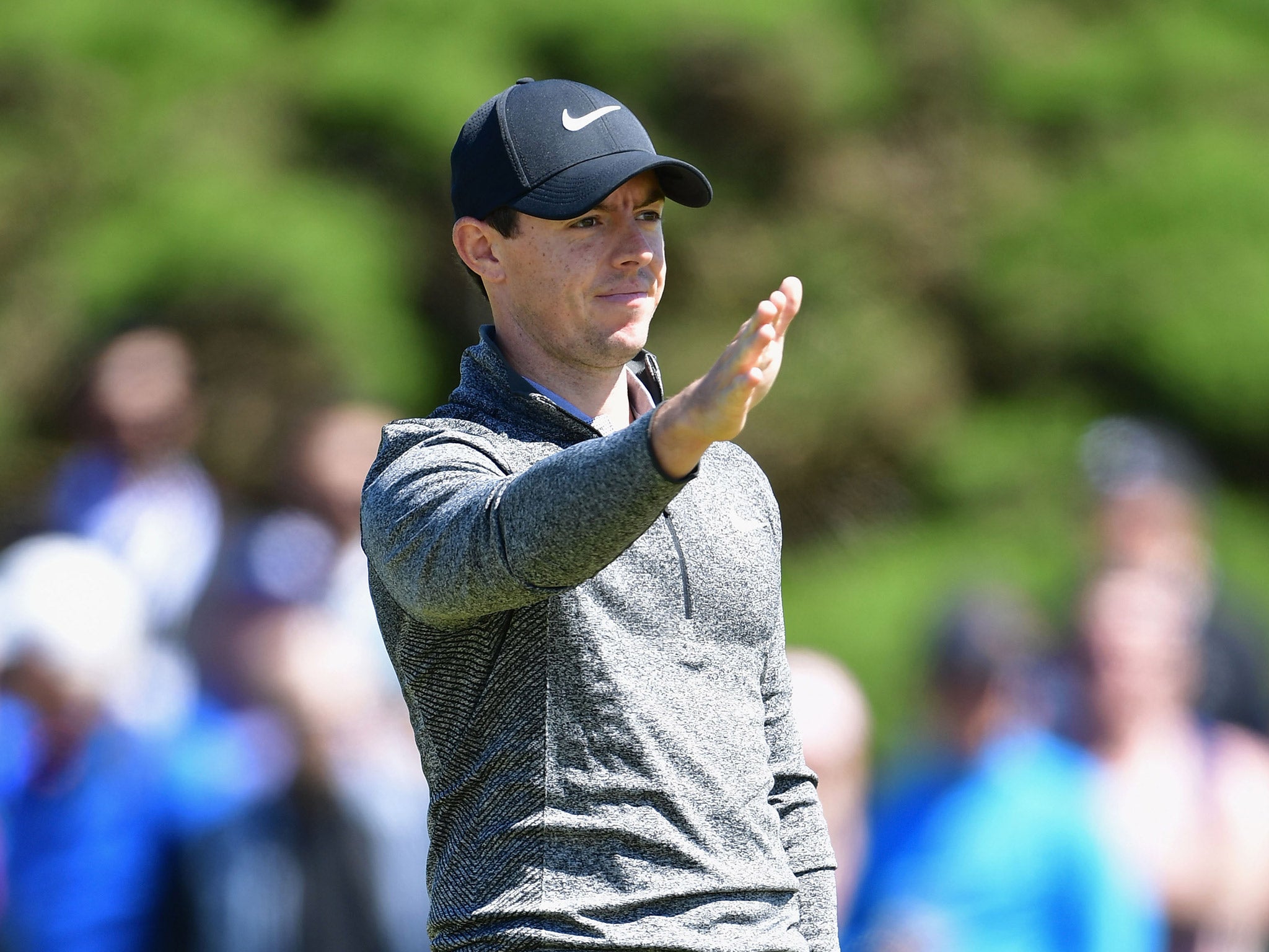 Rory McIlroy also starts on the tenth with Jason Day and Phil Mickelson