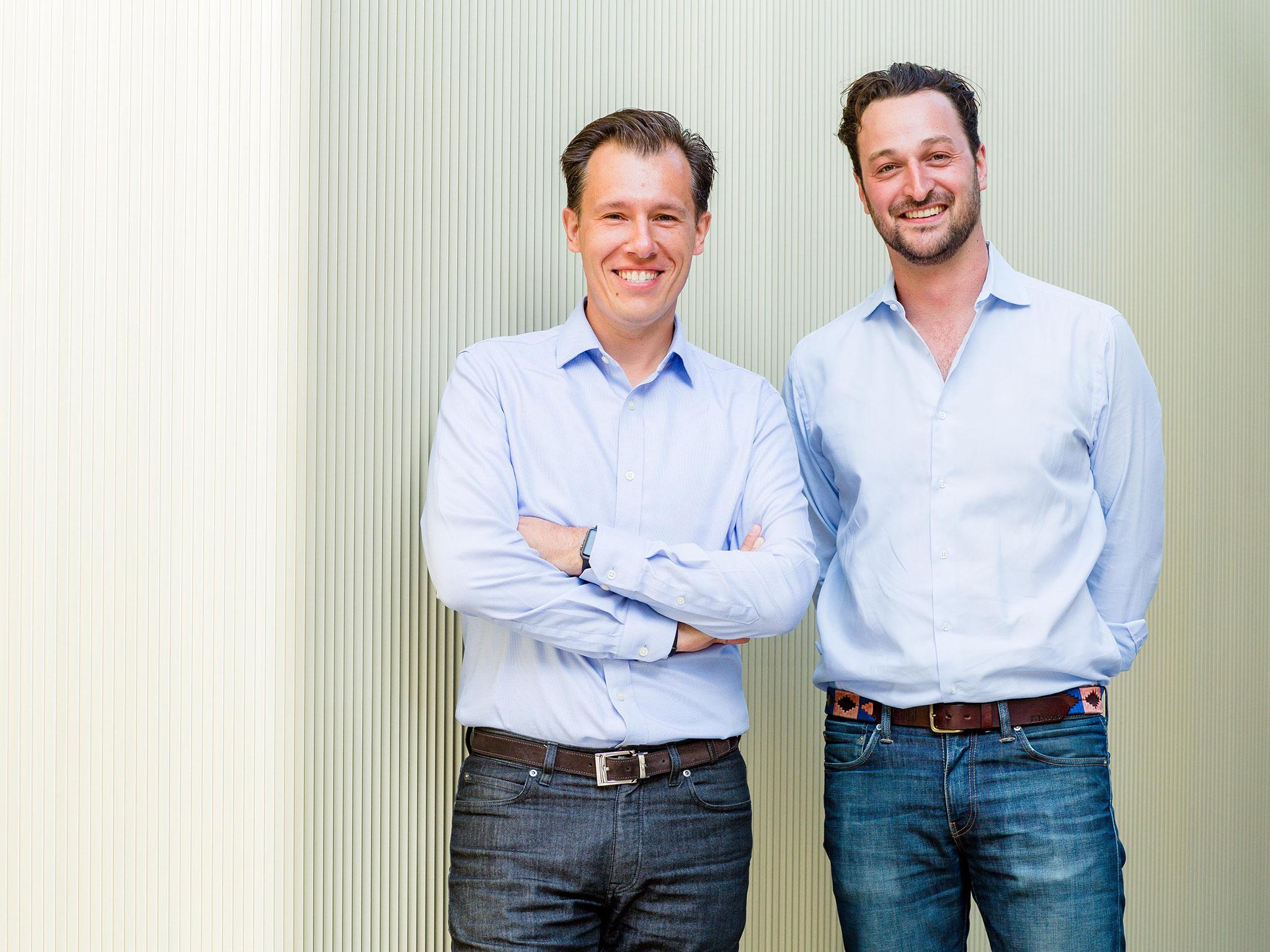 Timo Hahn (right) and Matthias Dörner, who founded Wydr at business school.