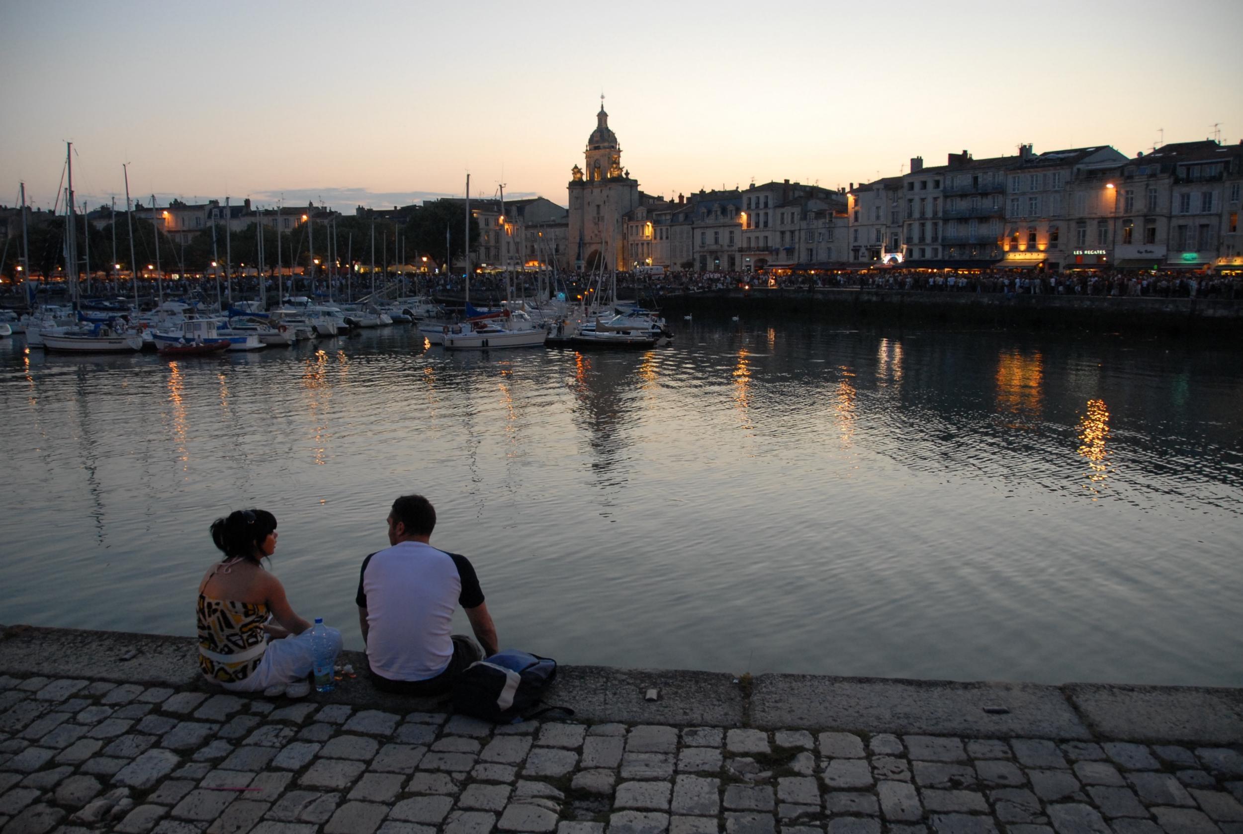 The port at night