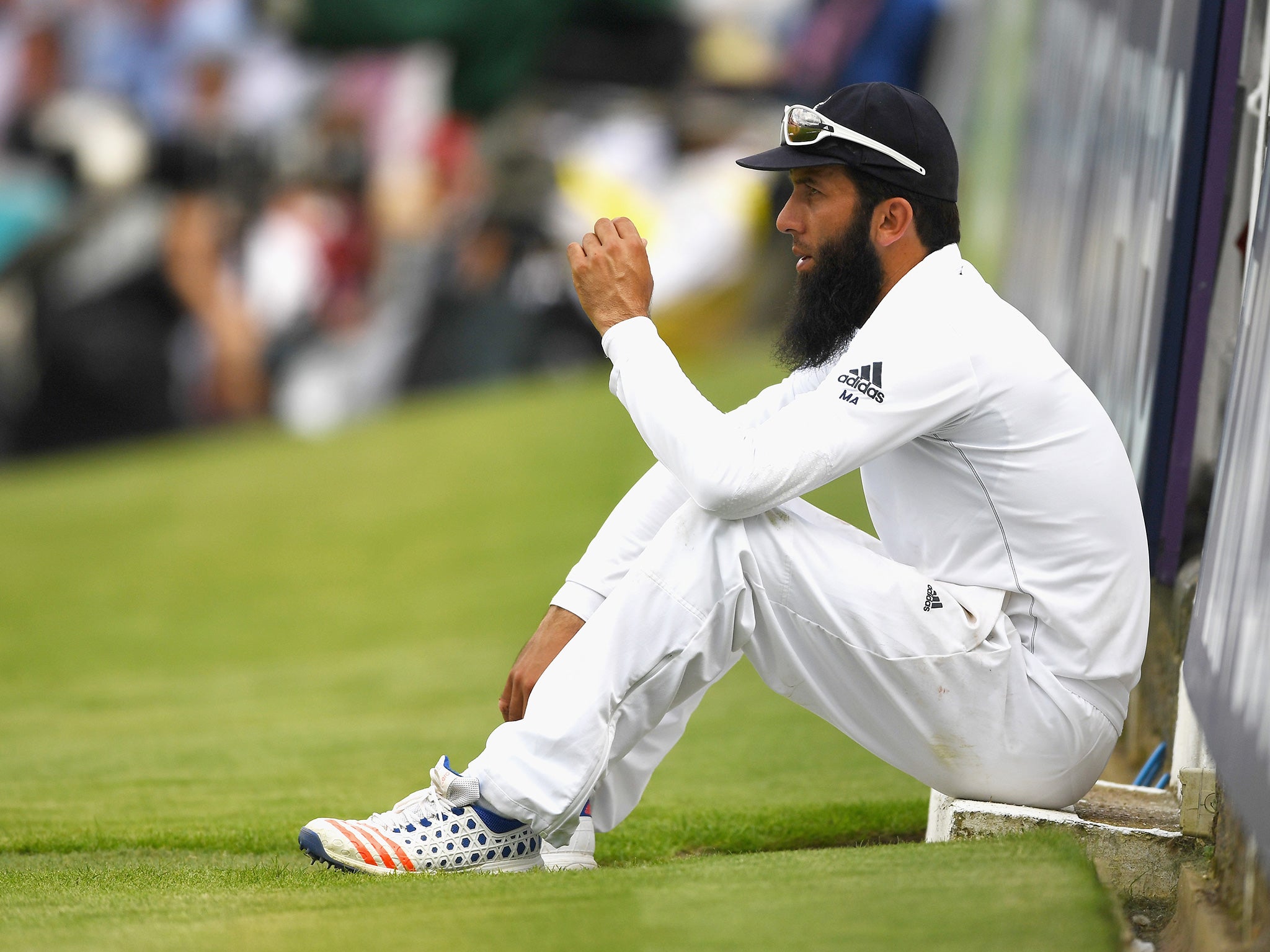 Moeen Ali of England during day three of the 1st Investec Test