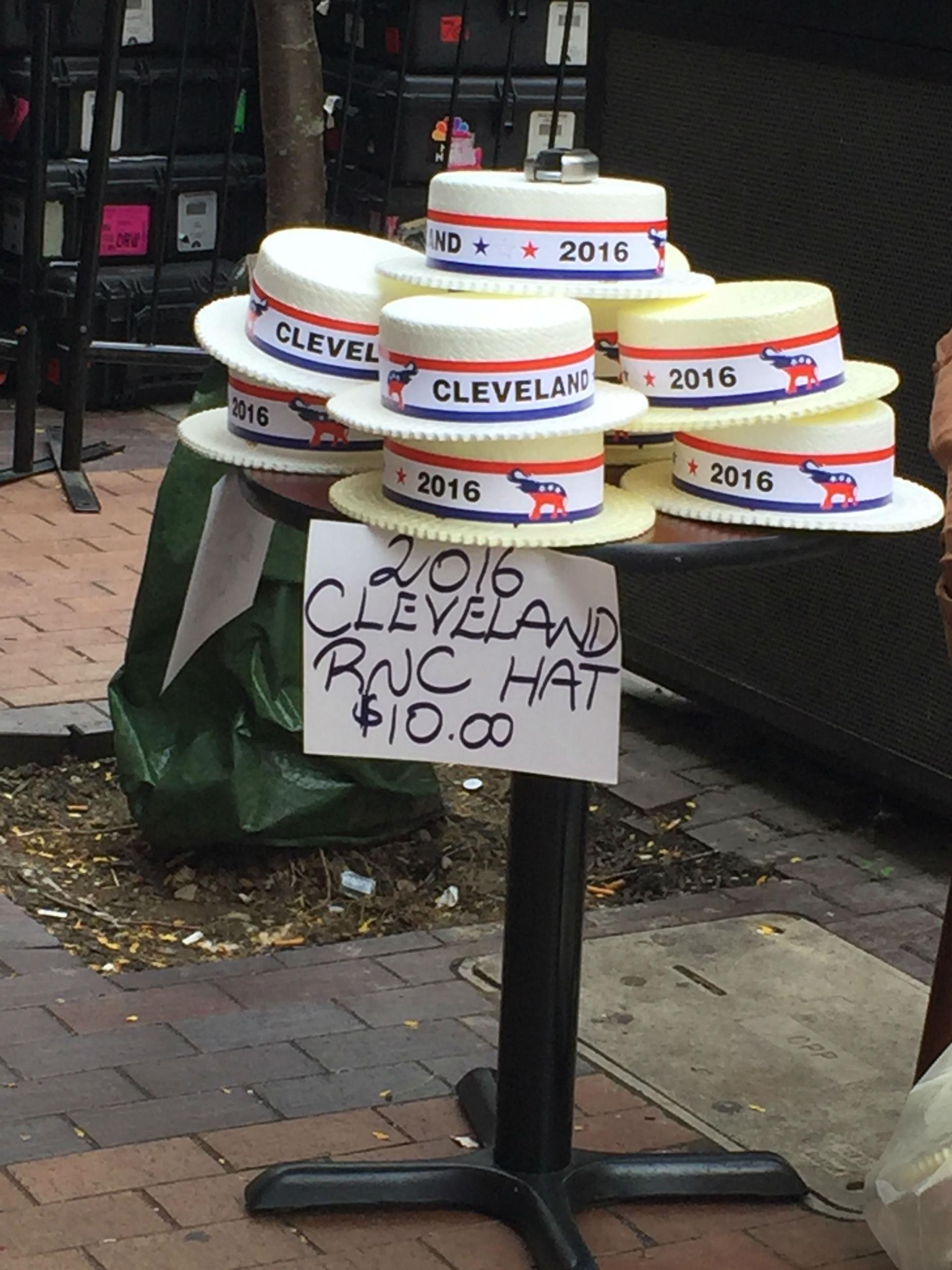 Convention hats are a steal on the streets of Cleveland