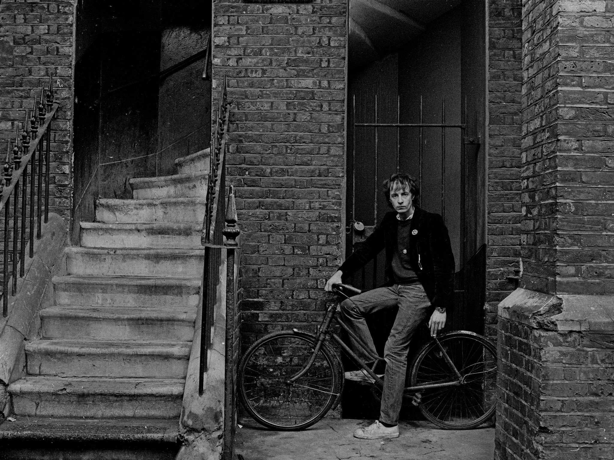 Self-portrait of the photographer, Charing Cross Road, London, 1978