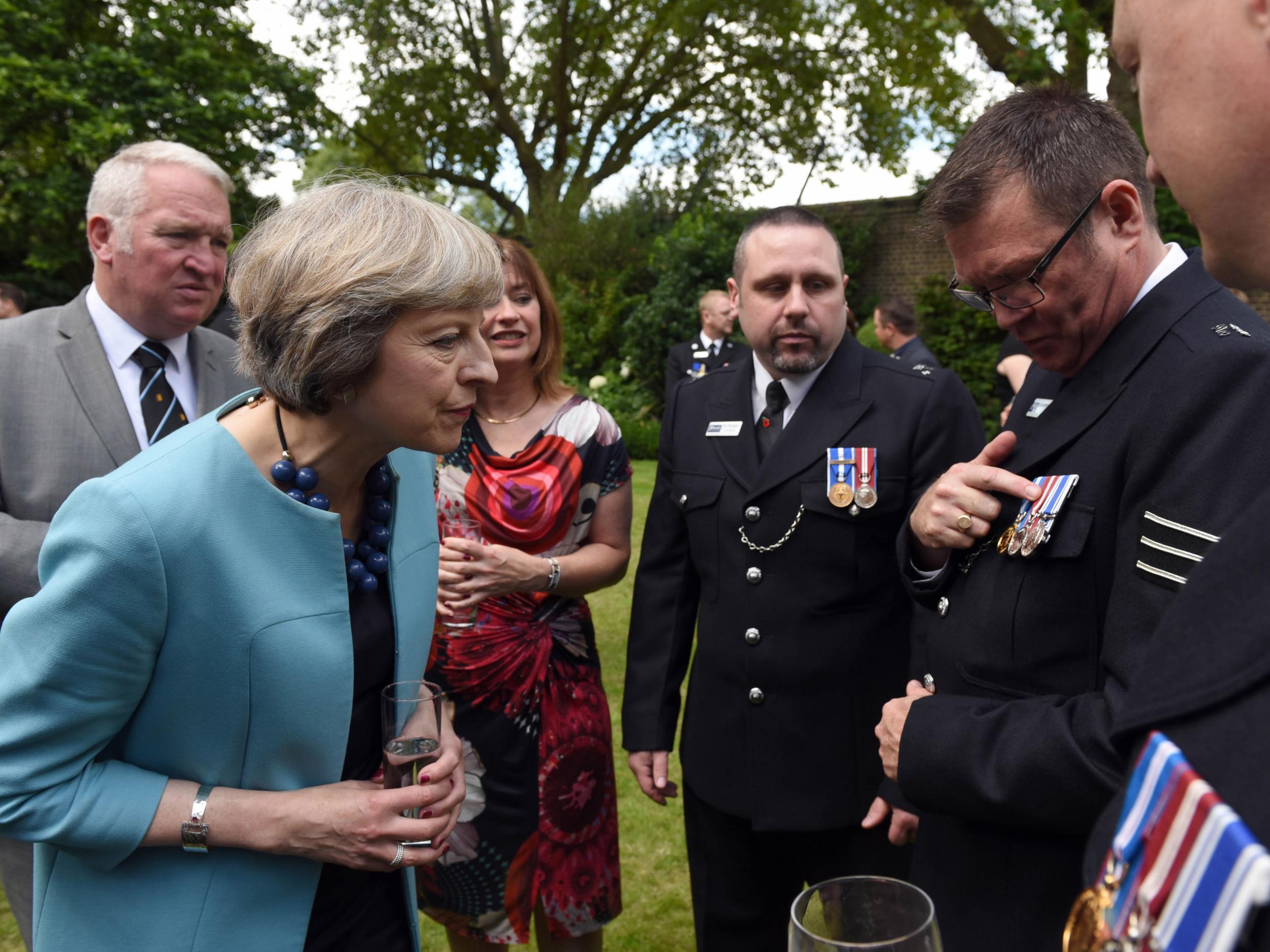 Relations between the police and Home Secretary have been strained, but one of Ms May's first appointments as Prime Minister was to host the reception for the Police Bravery Awards