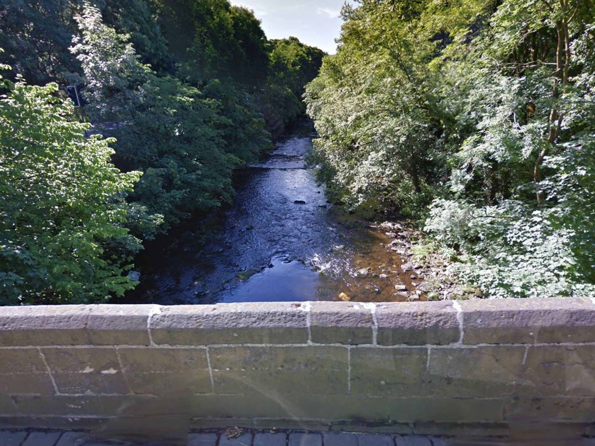 The boy was playing in the River Etherow with friends