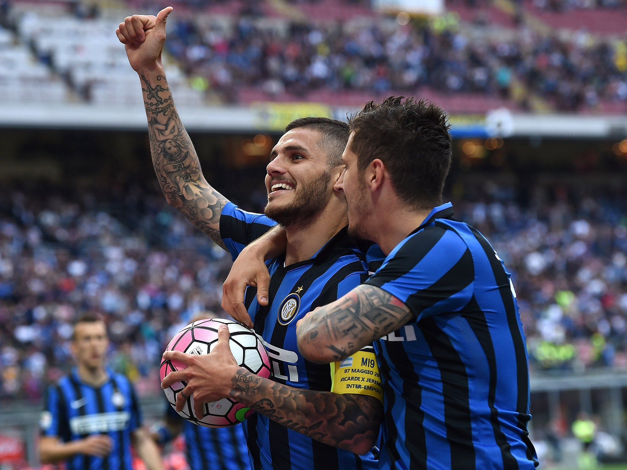 Mauro Icardi remains on Arsenal's radar as their search for a striker continues