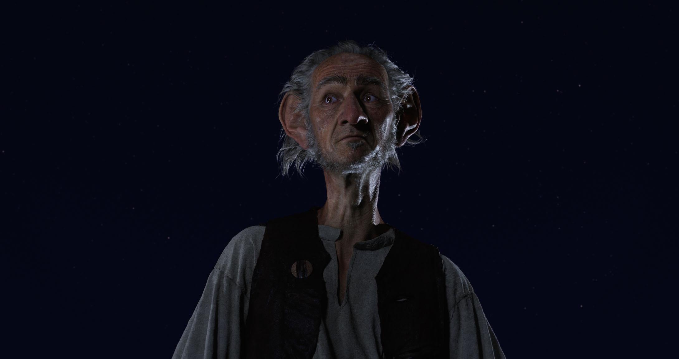 Mark Rylance stars as the Big Friendly Giant in Spielberg’s take on Roald Dahl