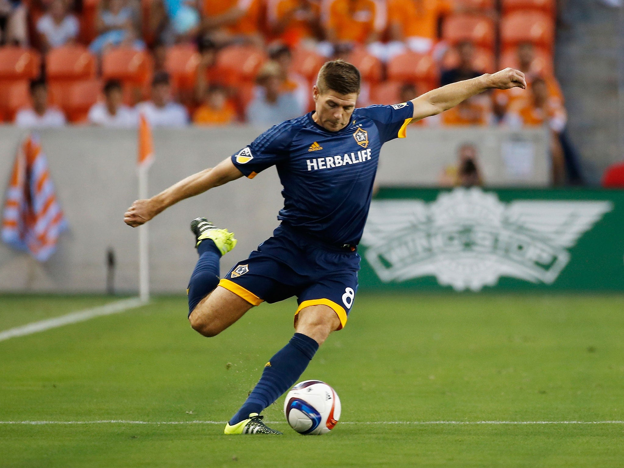 Steven Gerrard in action for LA Galaxy